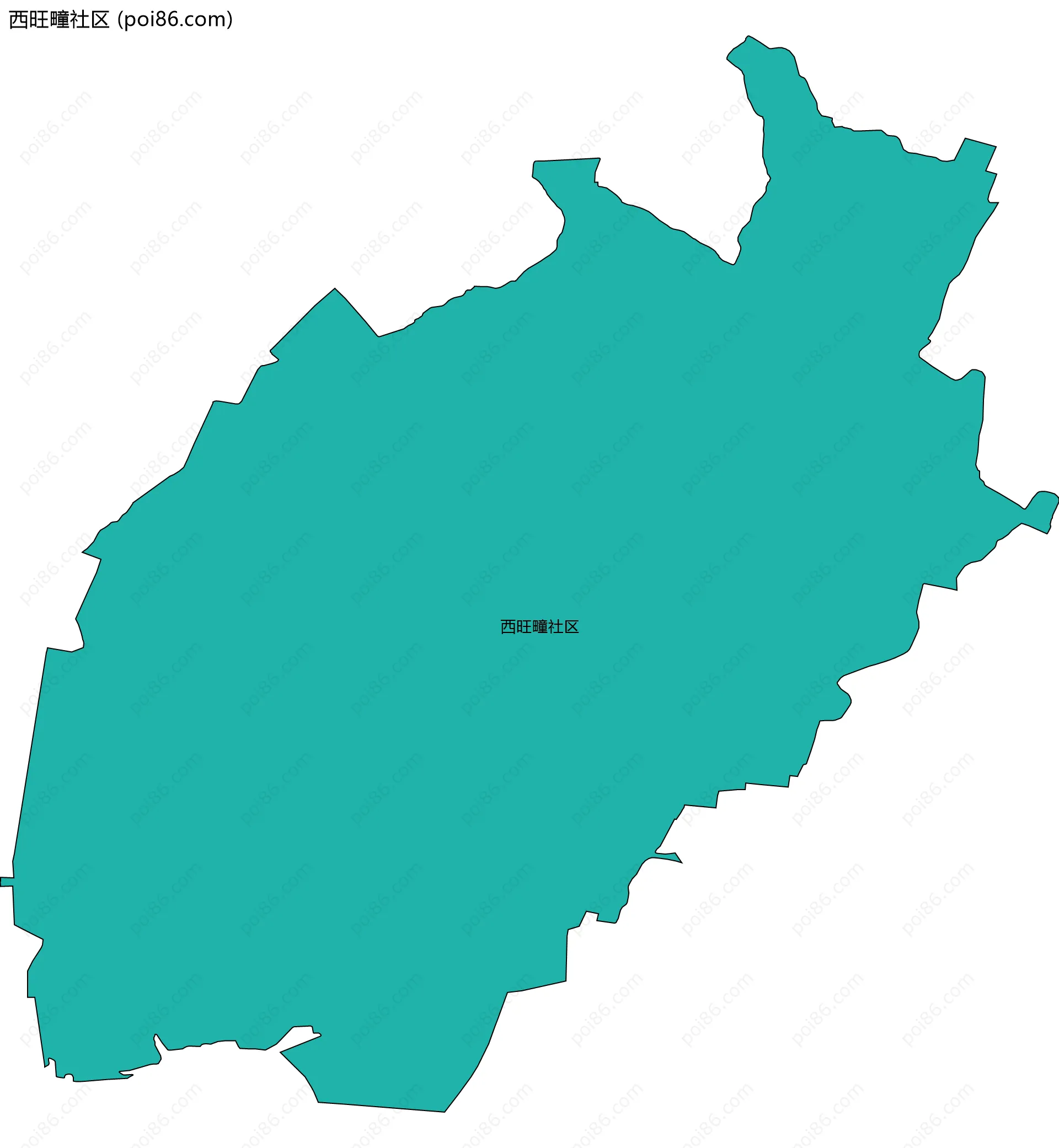 西旺疃社区边界地图