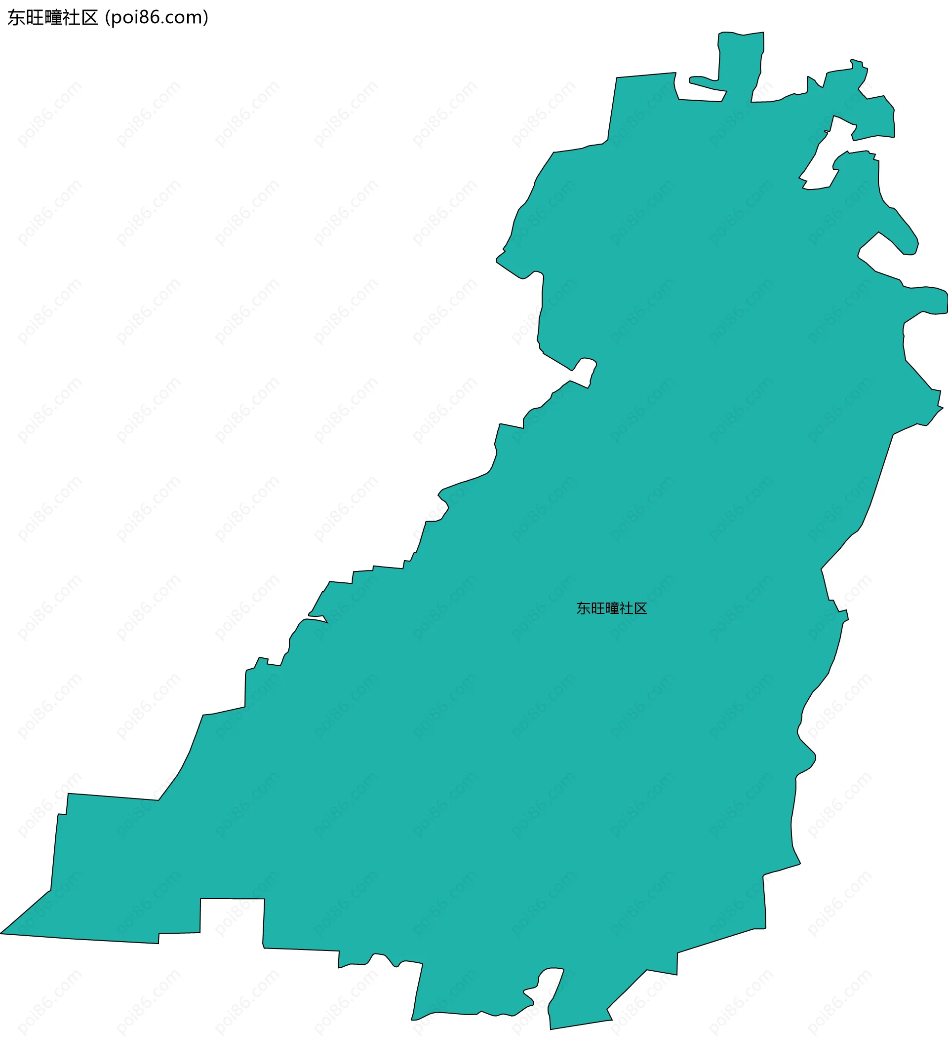 东旺疃社区边界地图