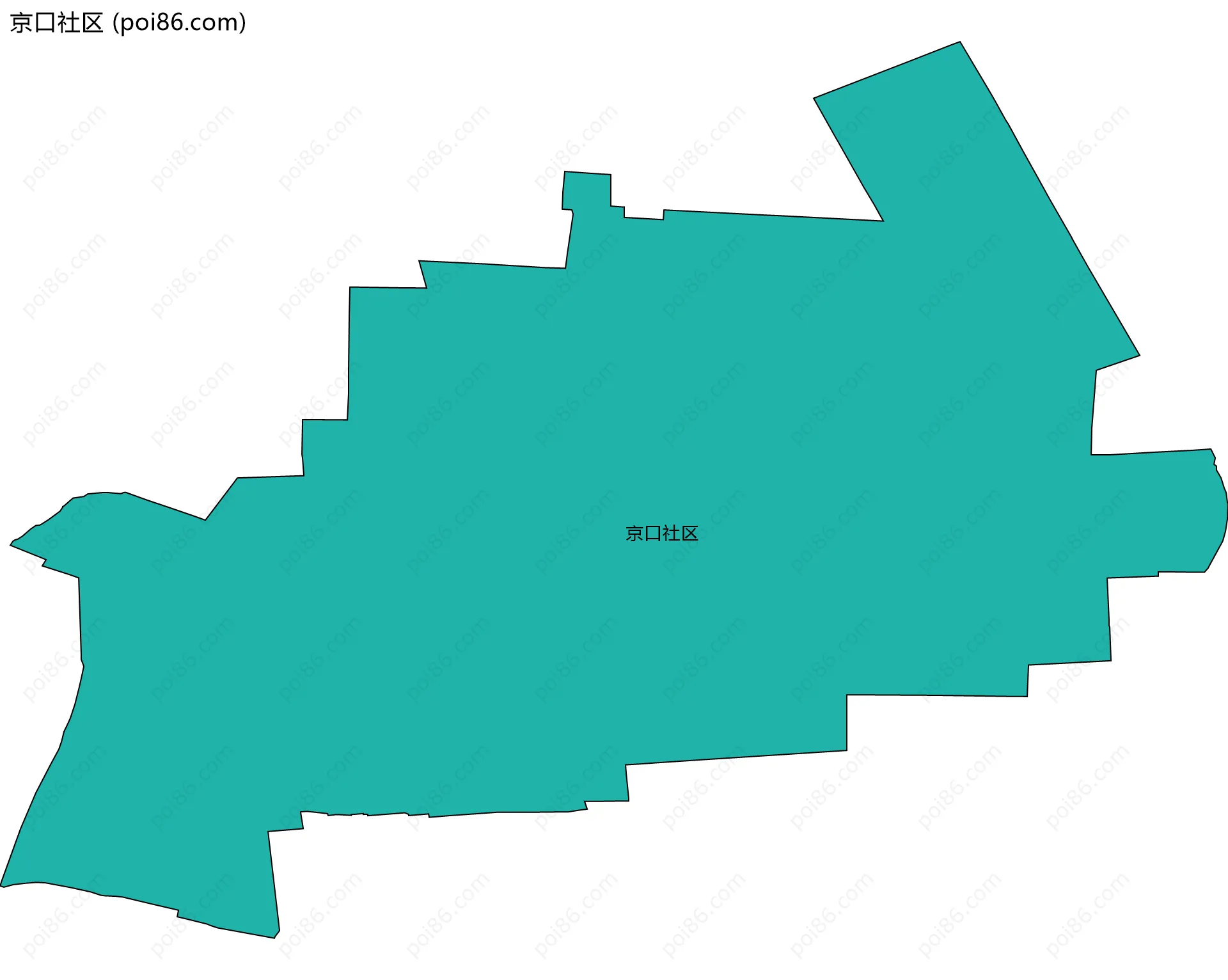 京口社区边界地图