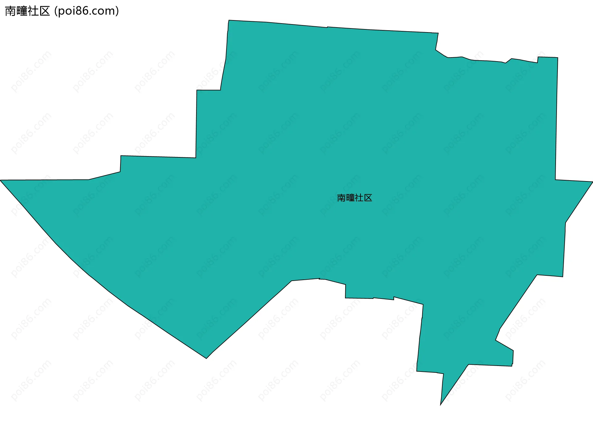南疃社区边界地图