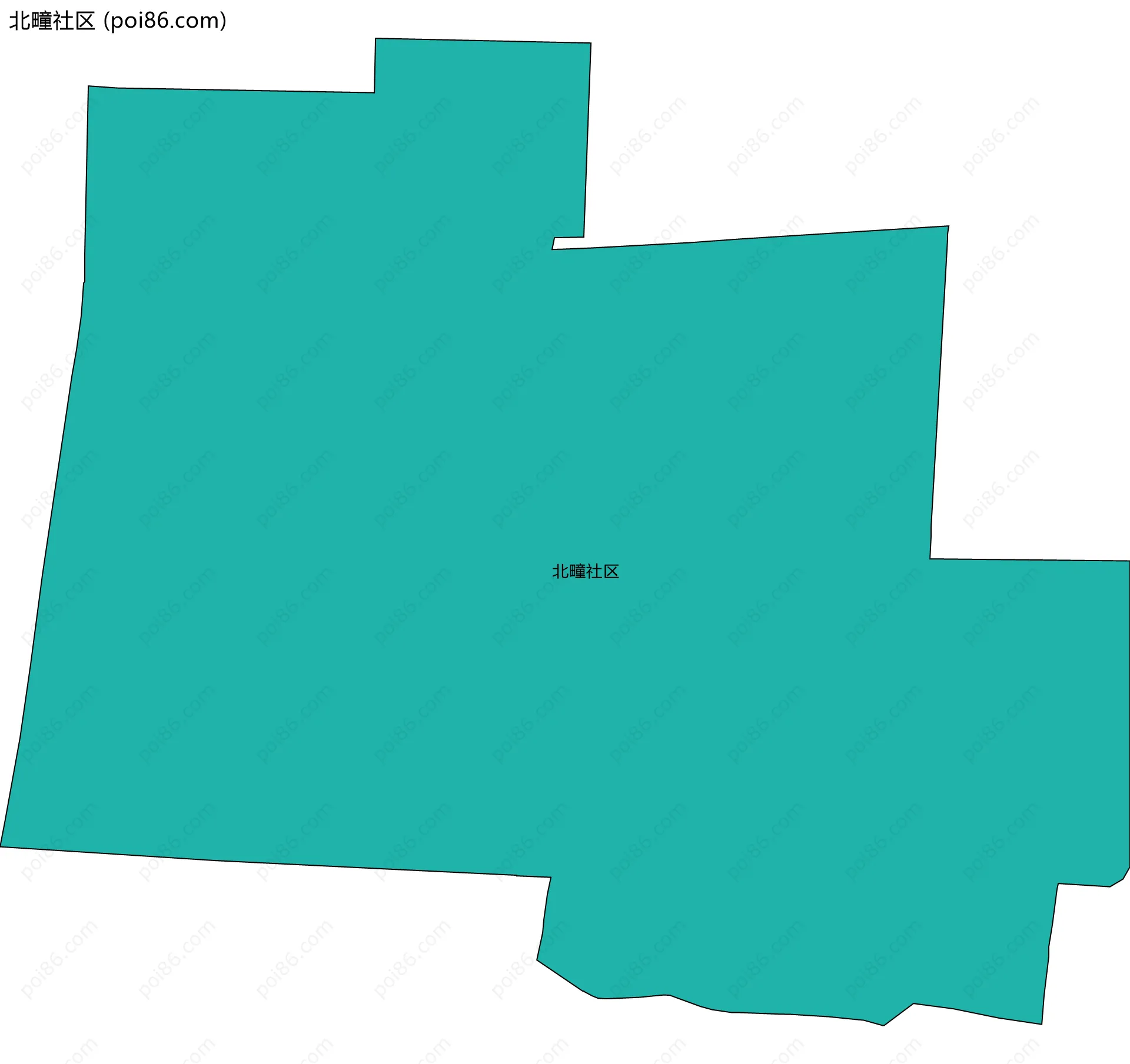 北疃社区边界地图