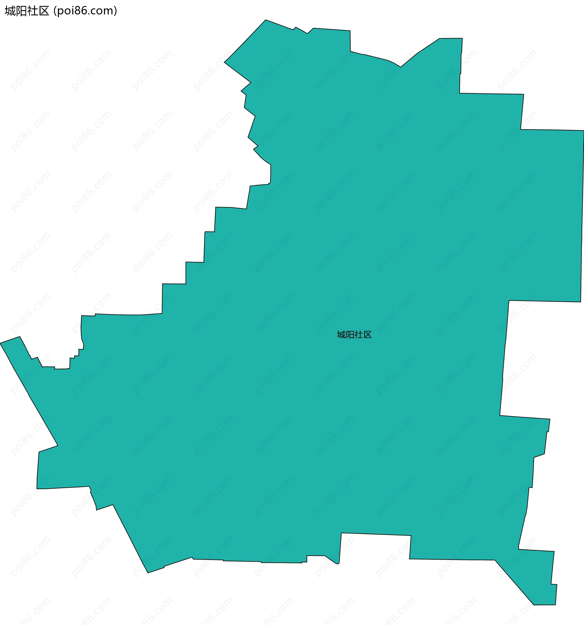 城阳社区边界地图