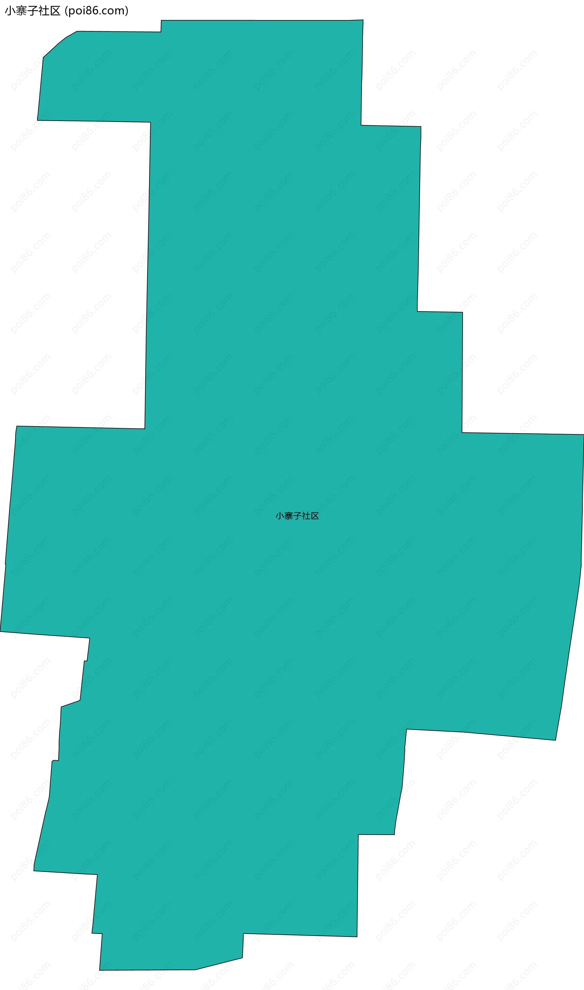 小寨子社区边界地图