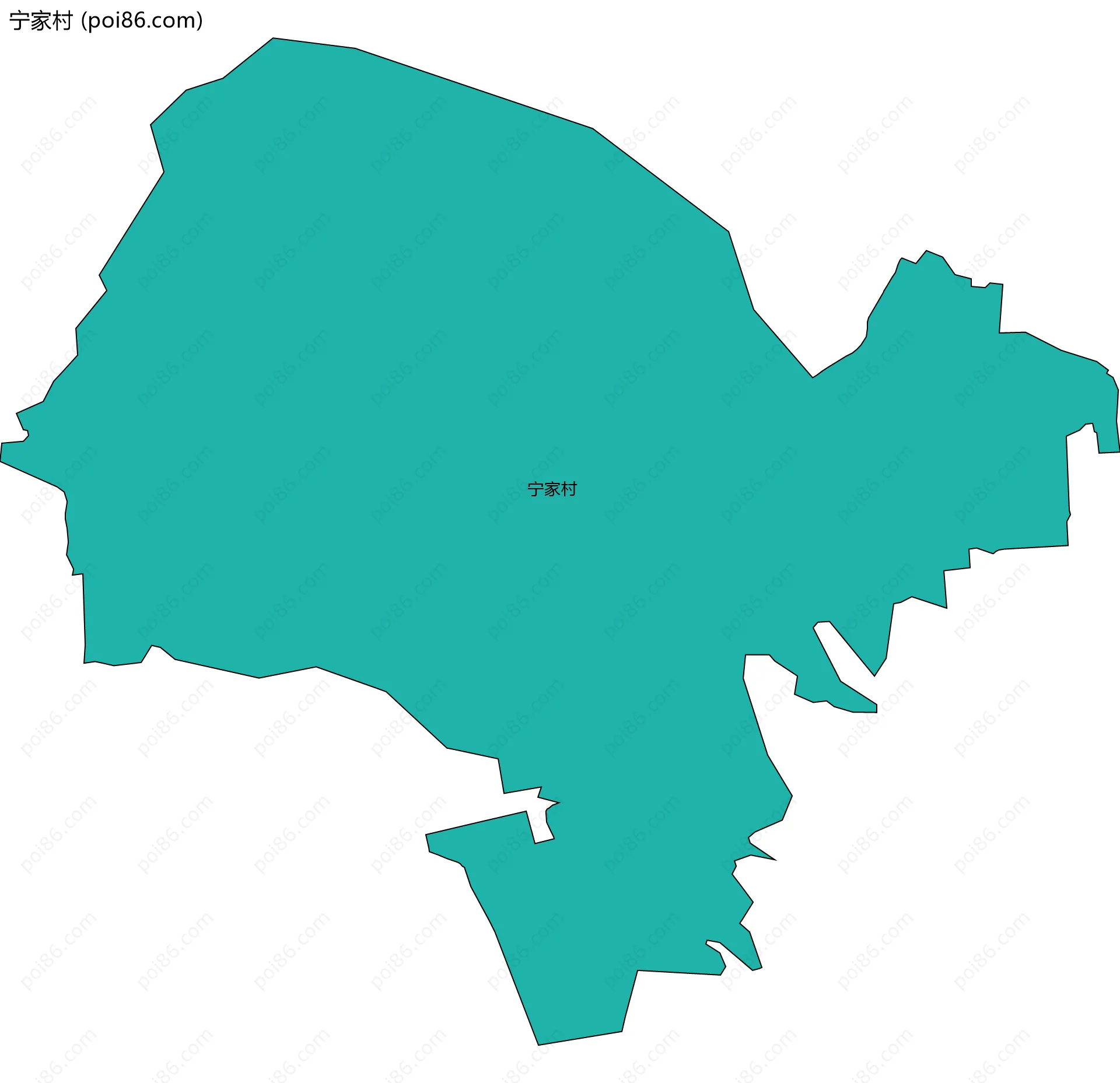 宁家村边界地图