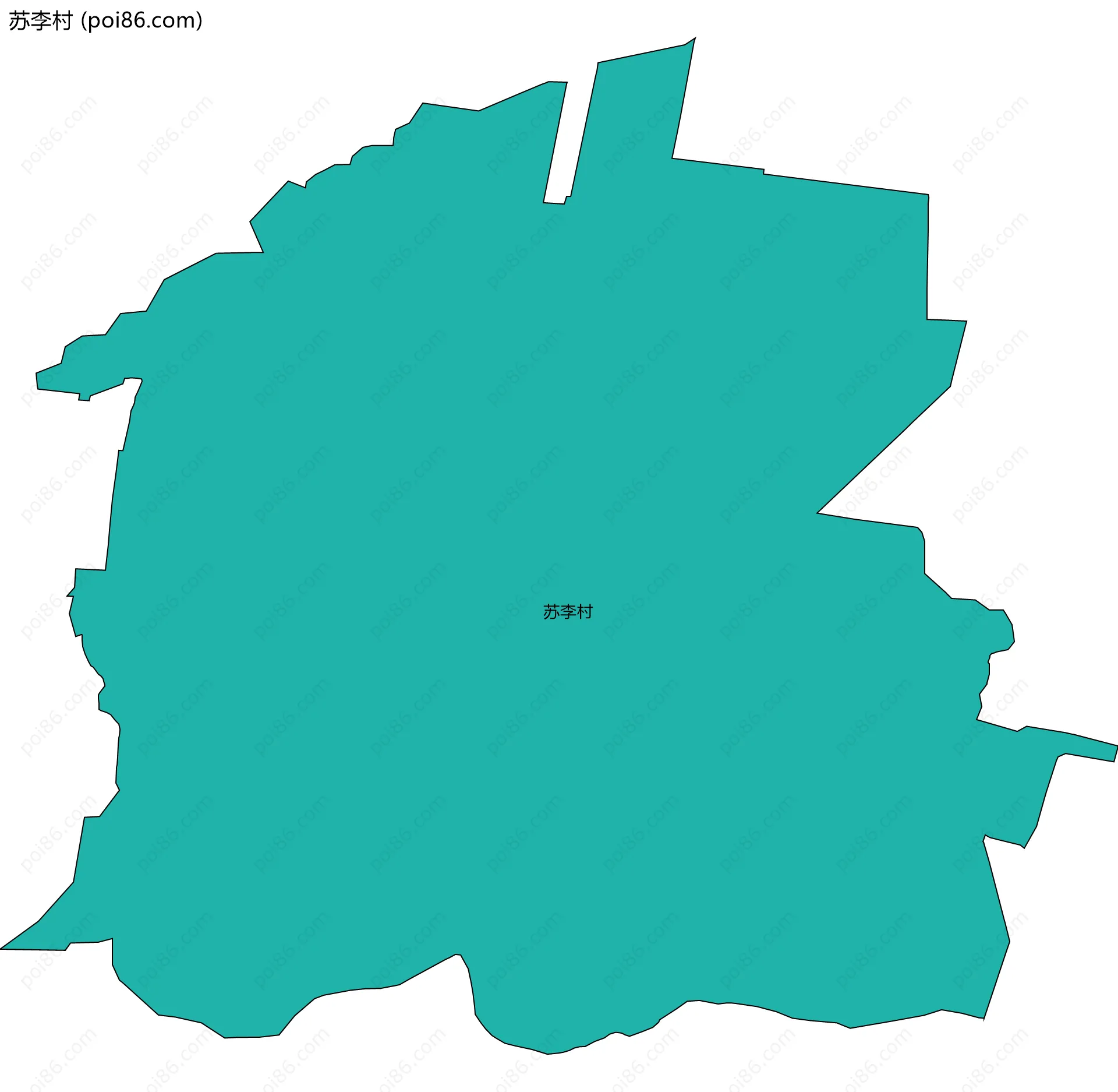 苏李村边界地图