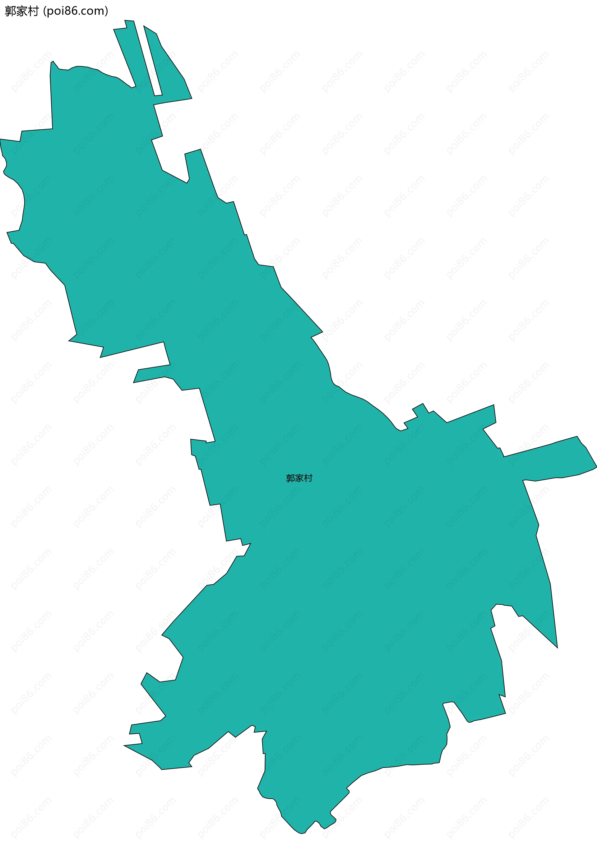 郭家村边界地图