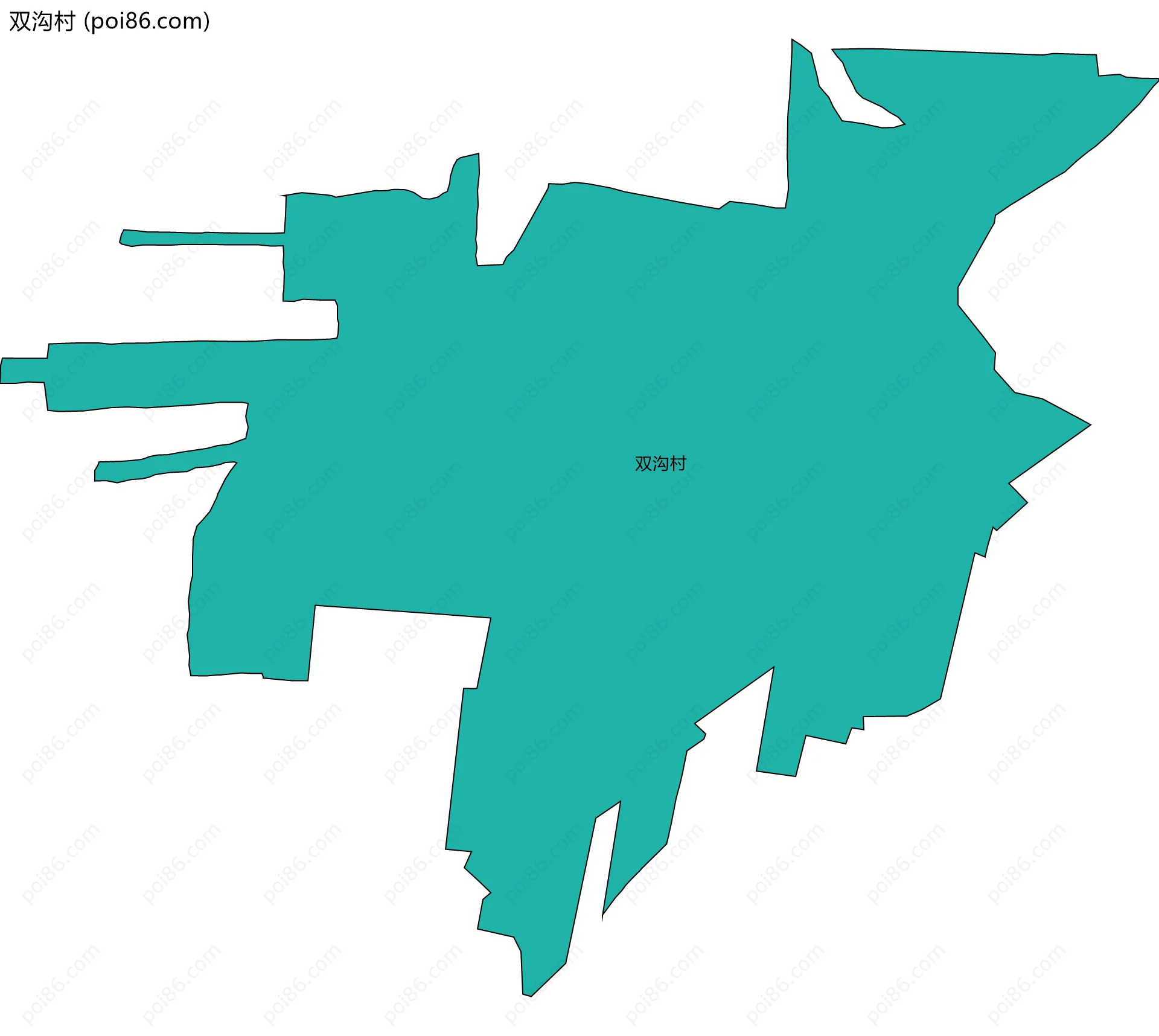 双沟村边界地图