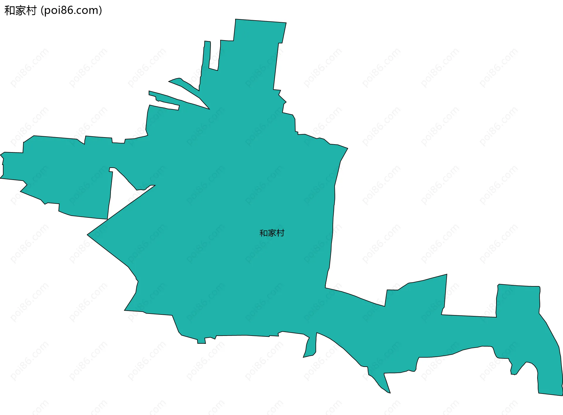 和家村边界地图