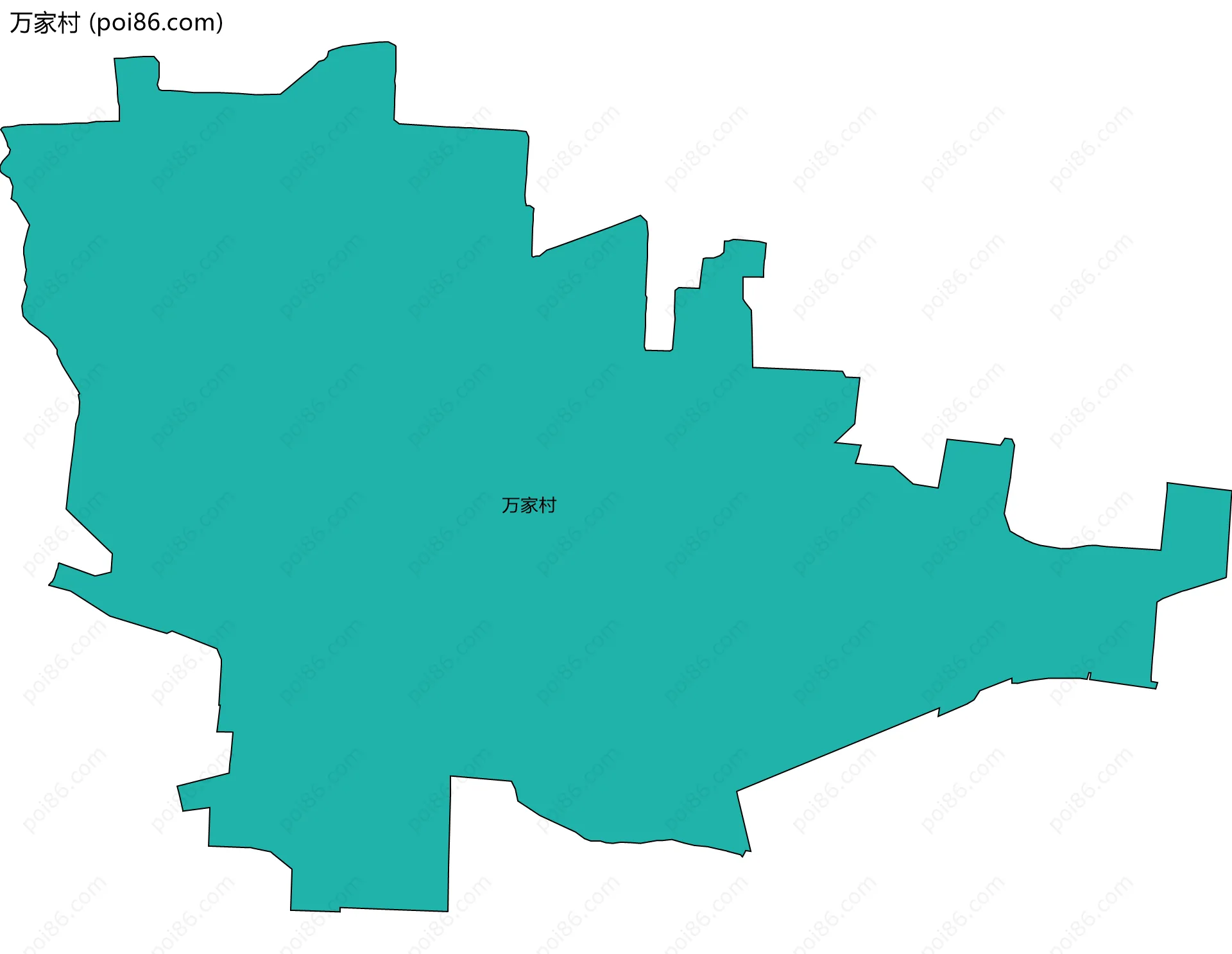 万家村边界地图