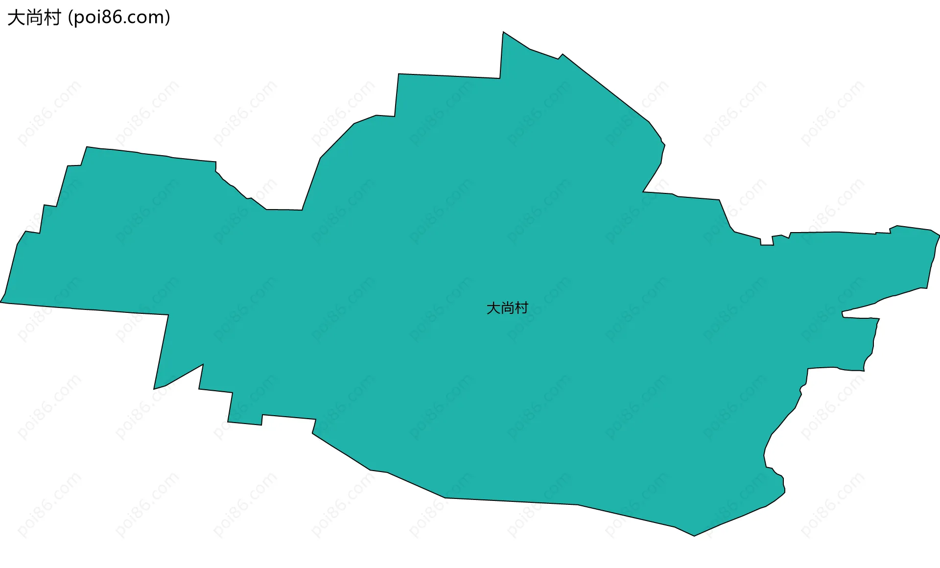 大尚村边界地图