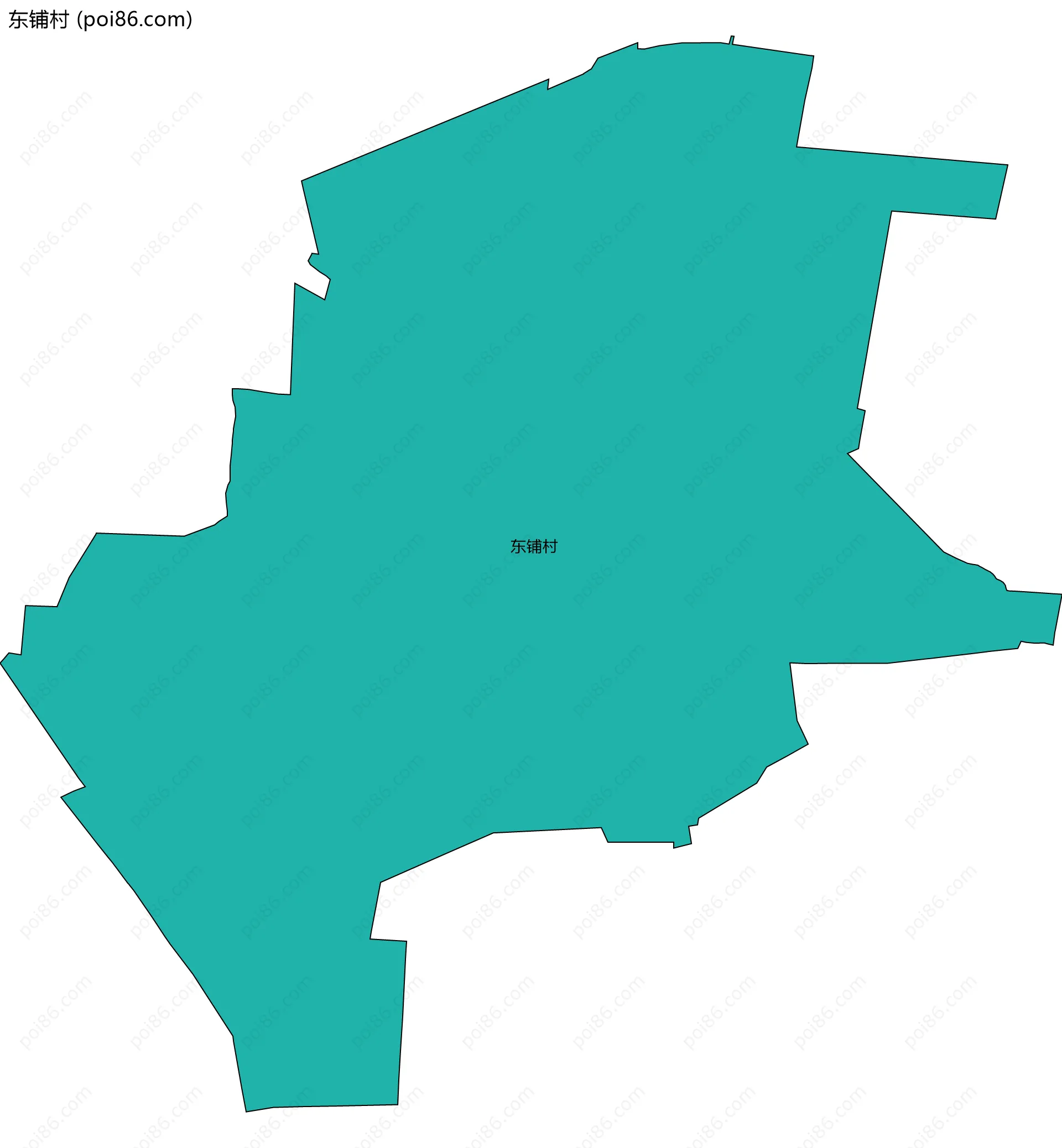 东铺村边界地图