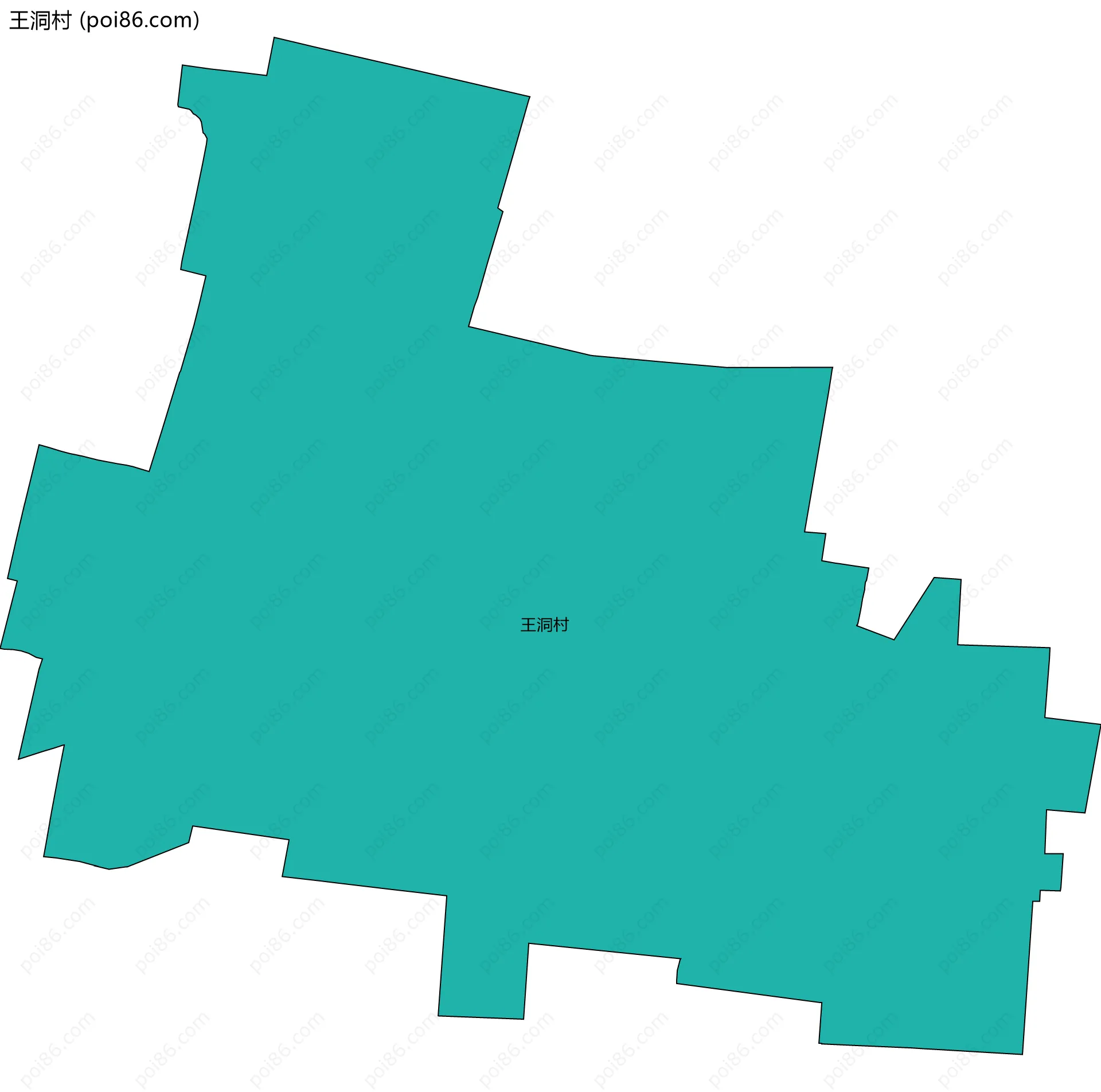 王洞村边界地图