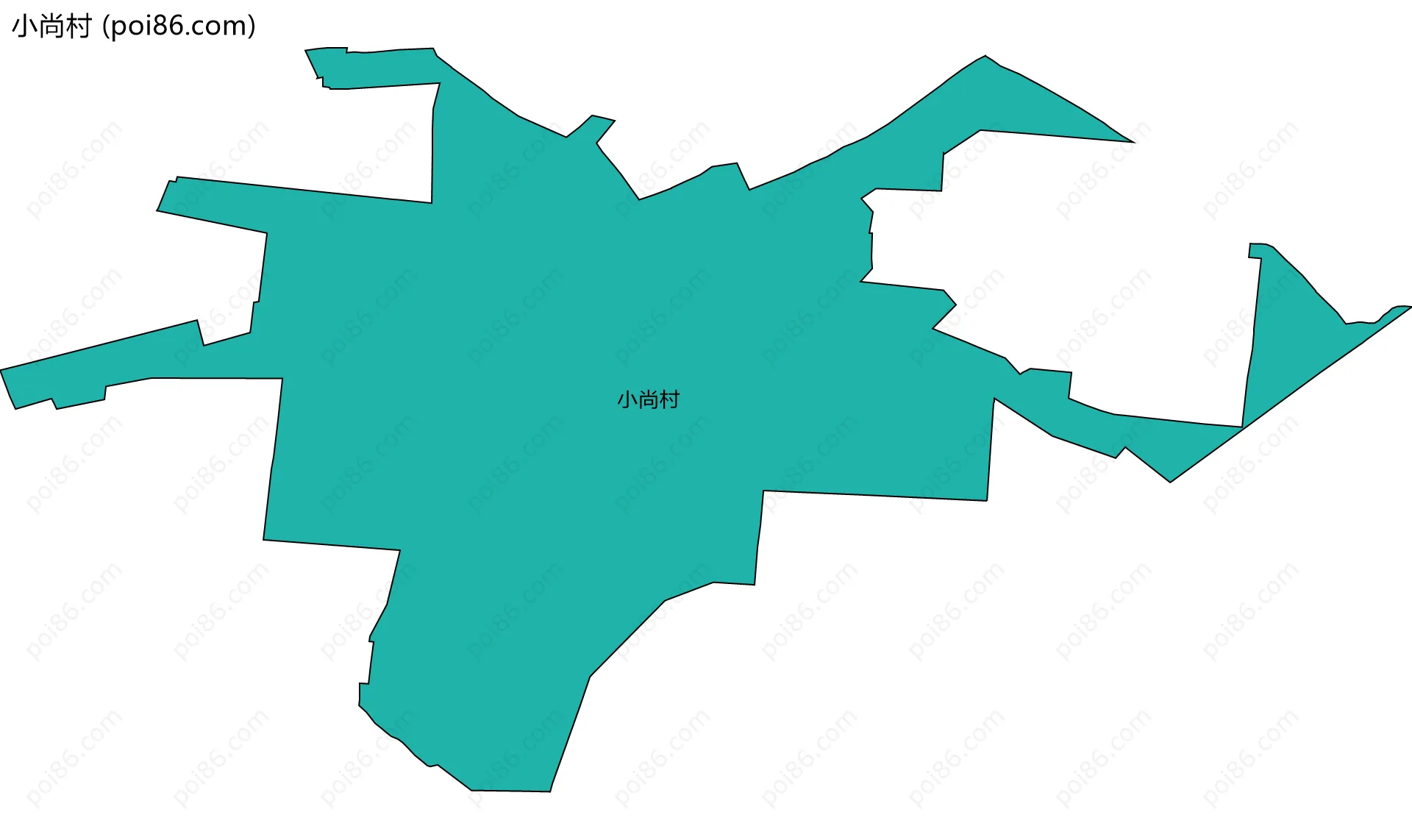 小尚村边界地图