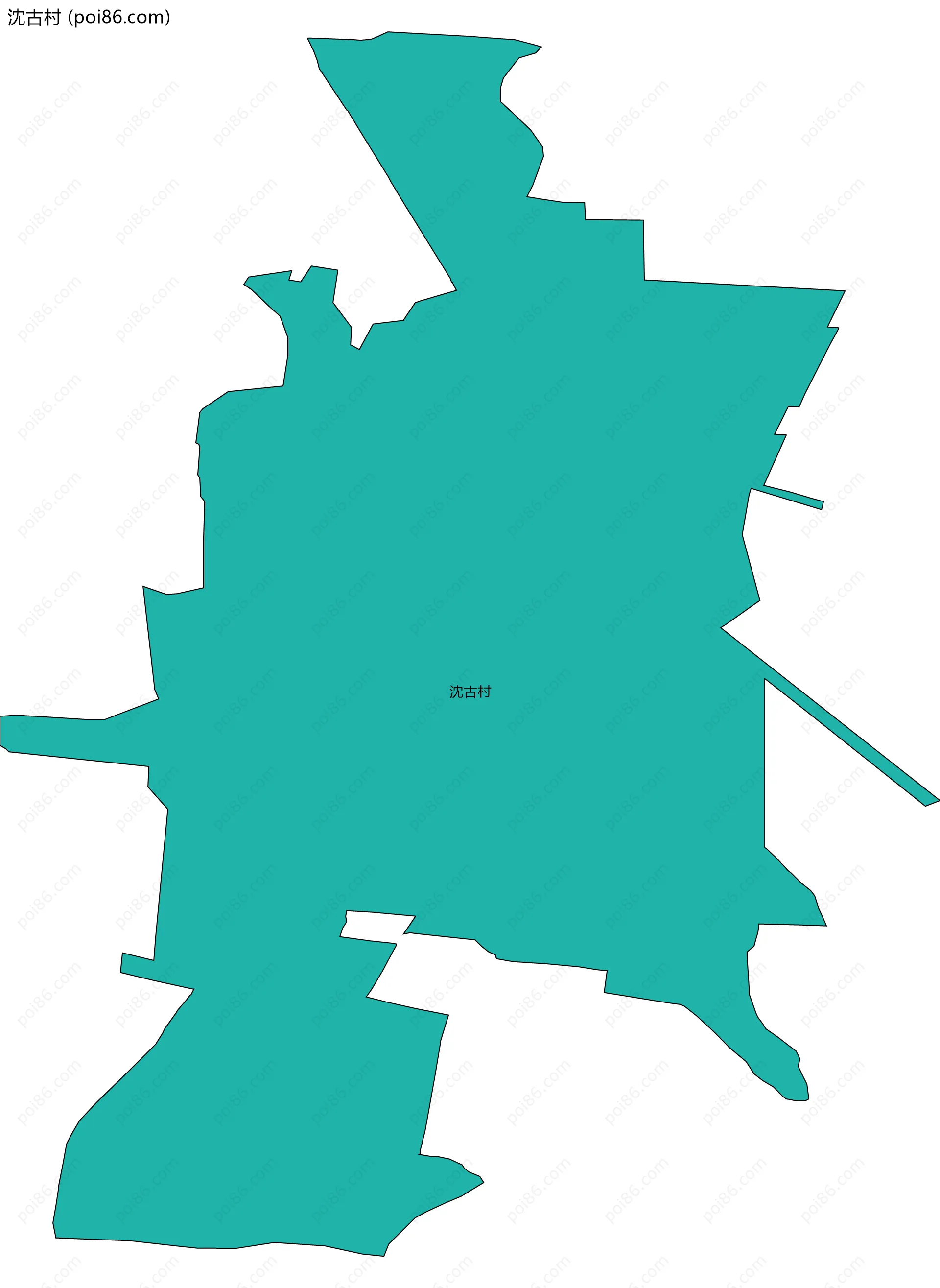 沈古村边界地图