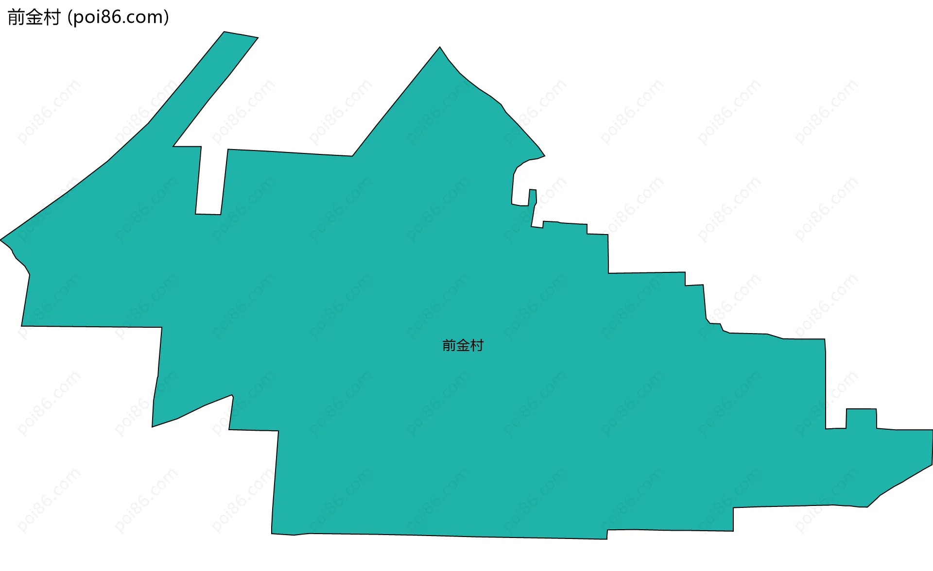 前金村边界地图
