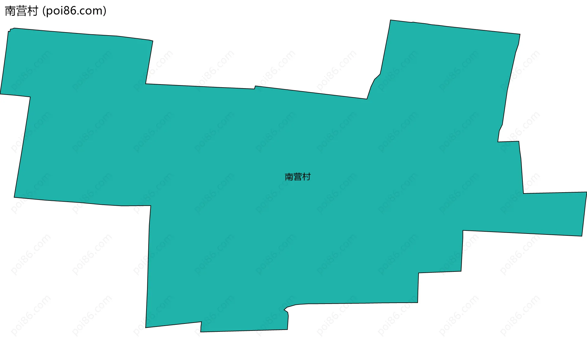 南营村边界地图