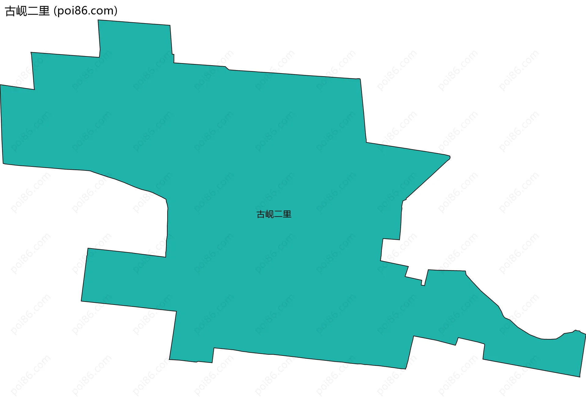 古岘二里边界地图