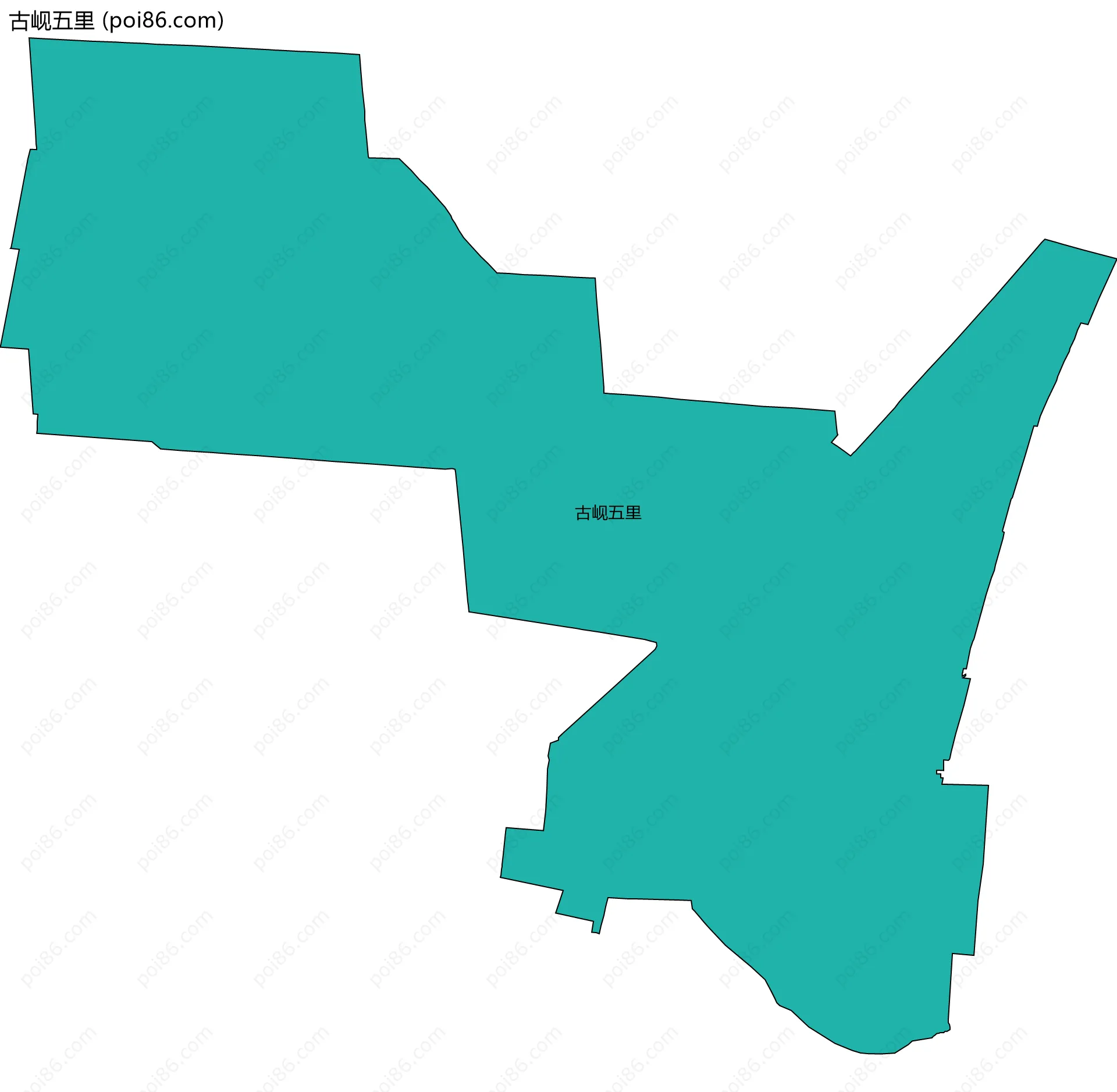 古岘五里边界地图