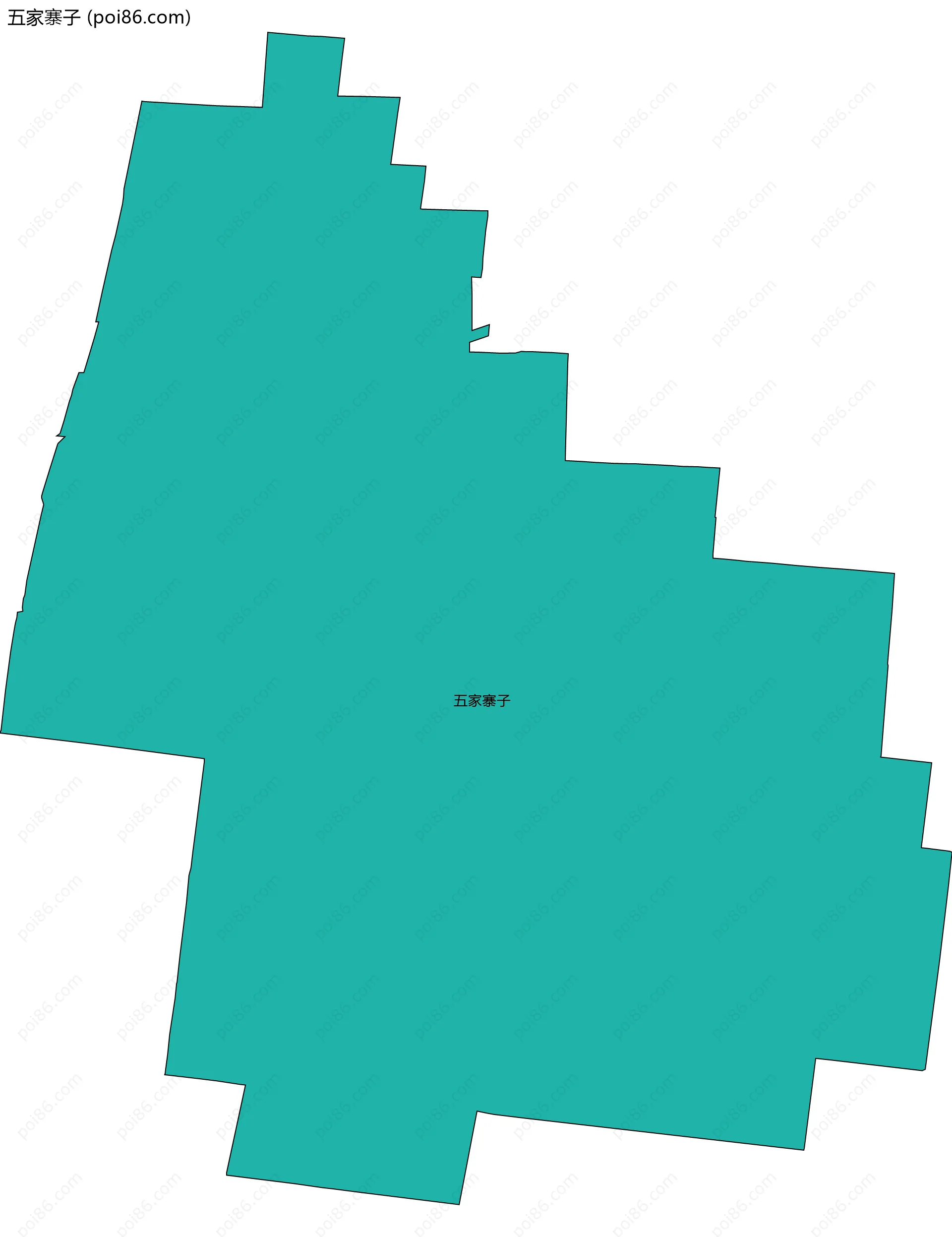 五家寨子边界地图