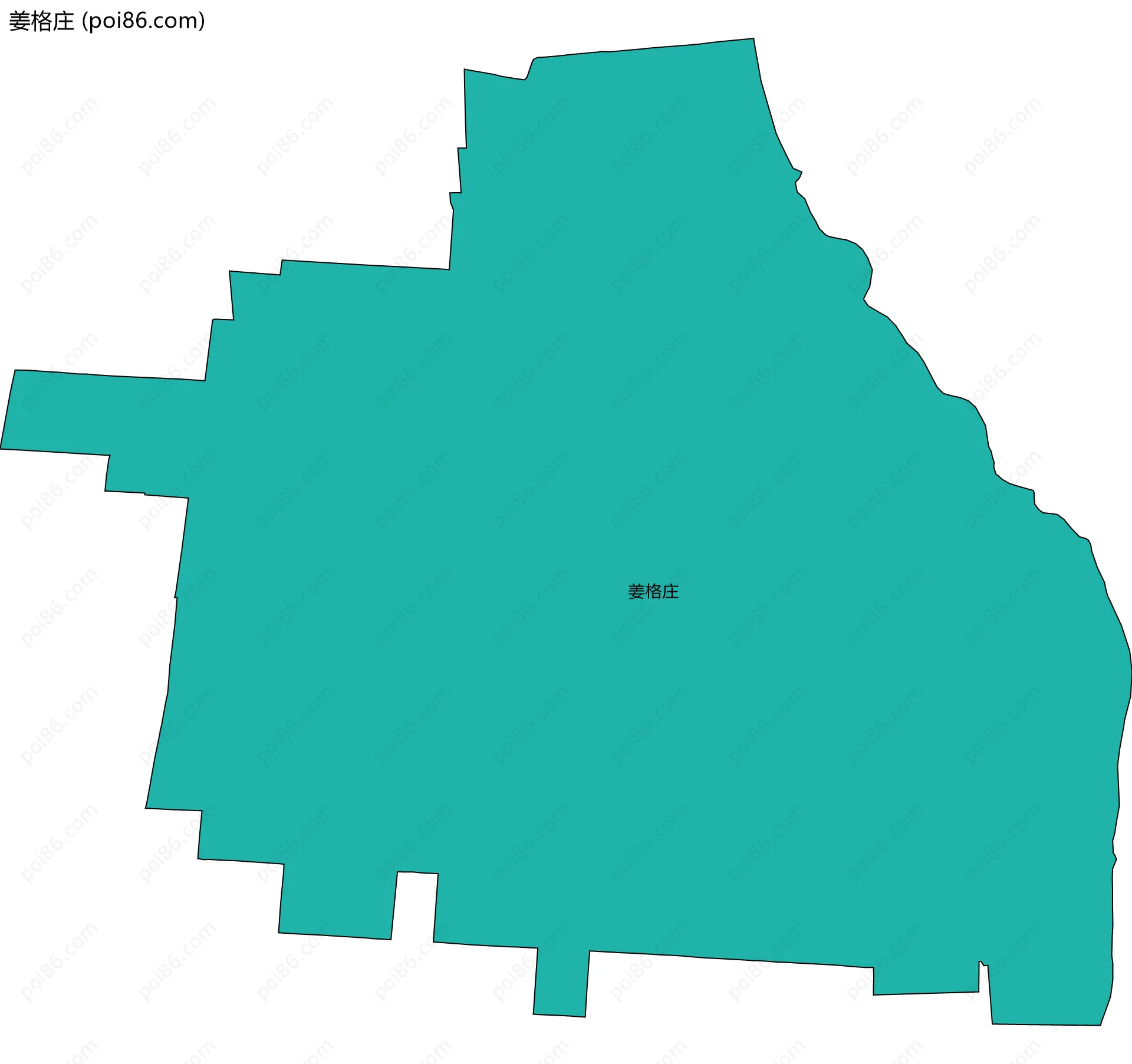 姜格庄边界地图