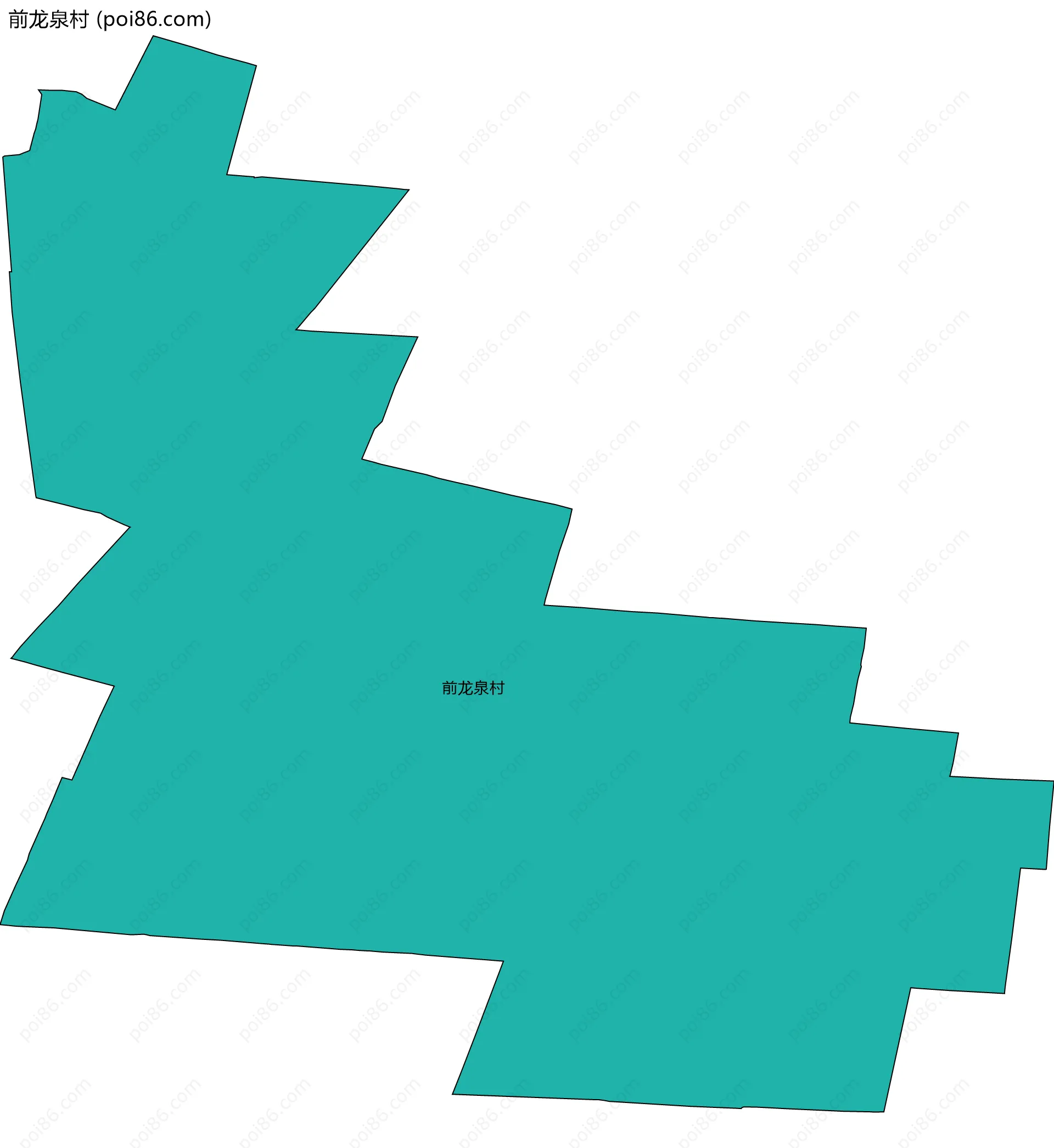 前龙泉村边界地图