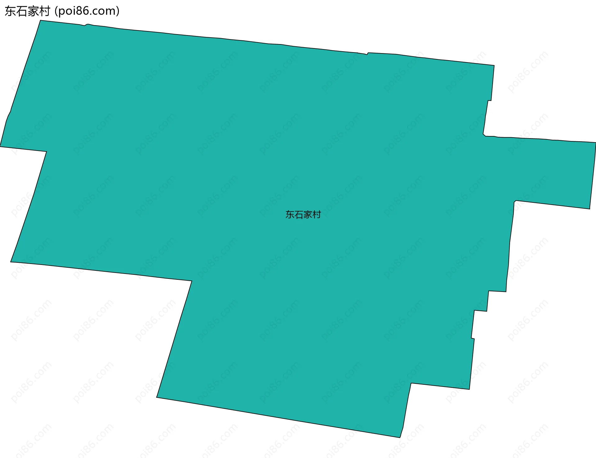 东石家村边界地图
