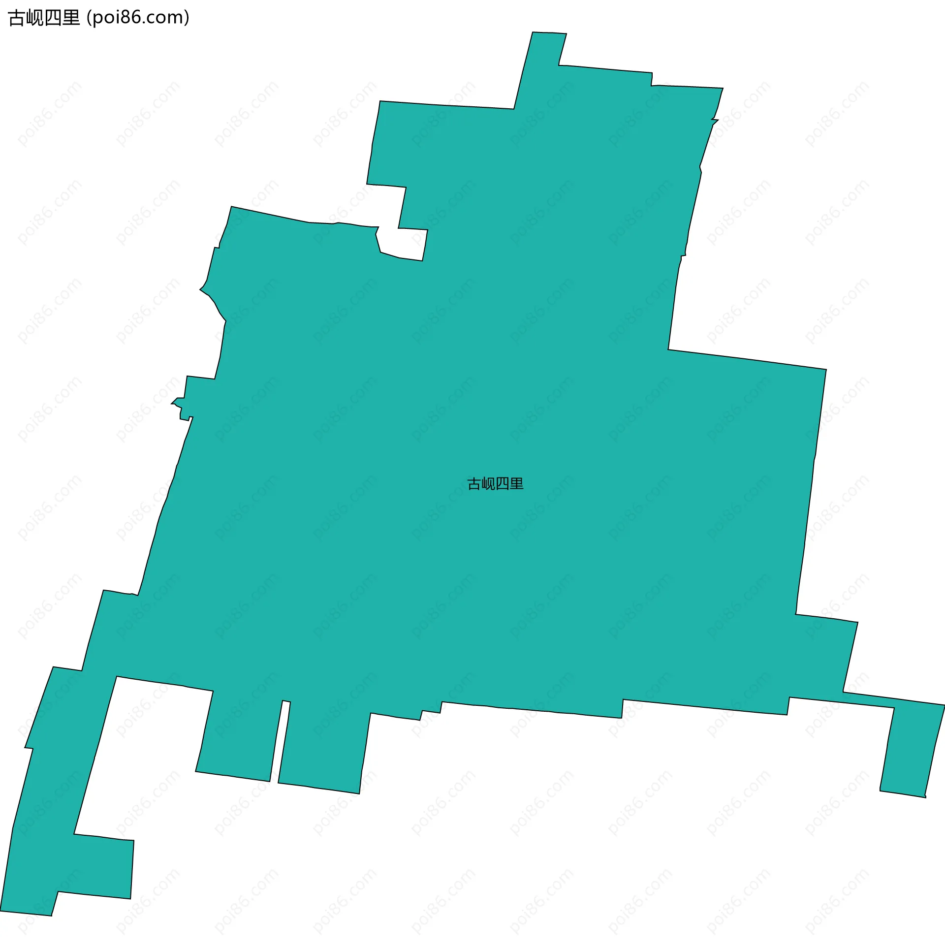 古岘四里边界地图