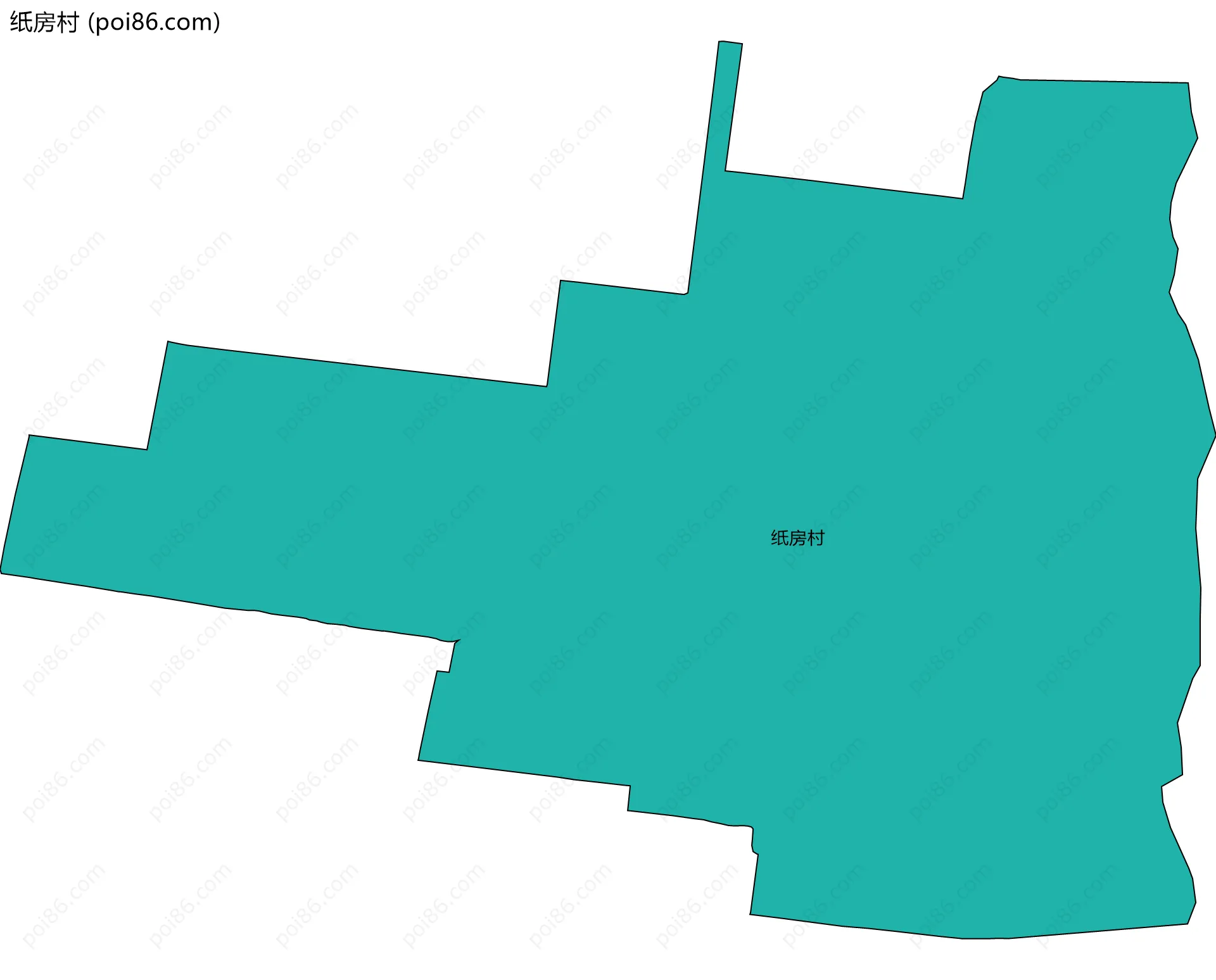 纸房村边界地图