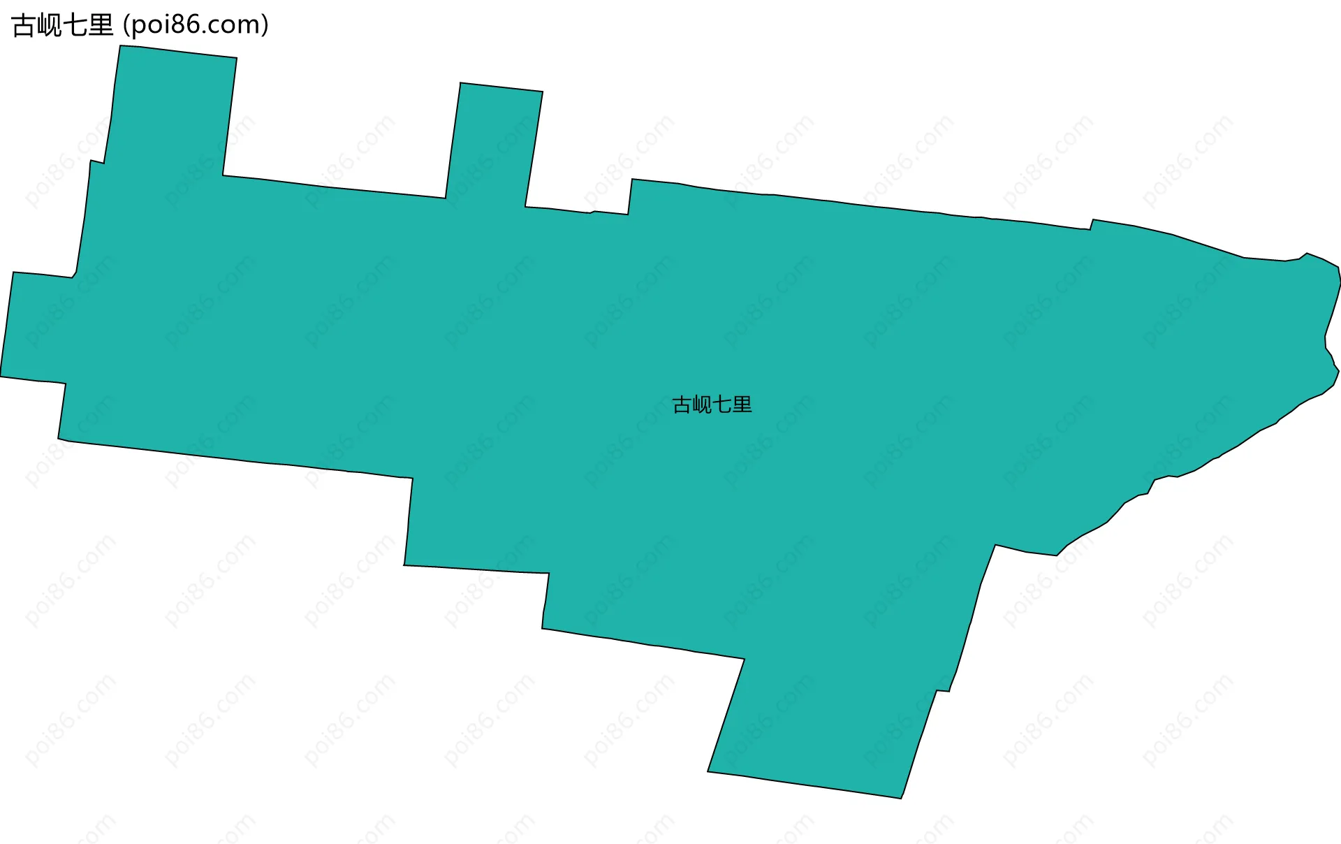 古岘七里边界地图