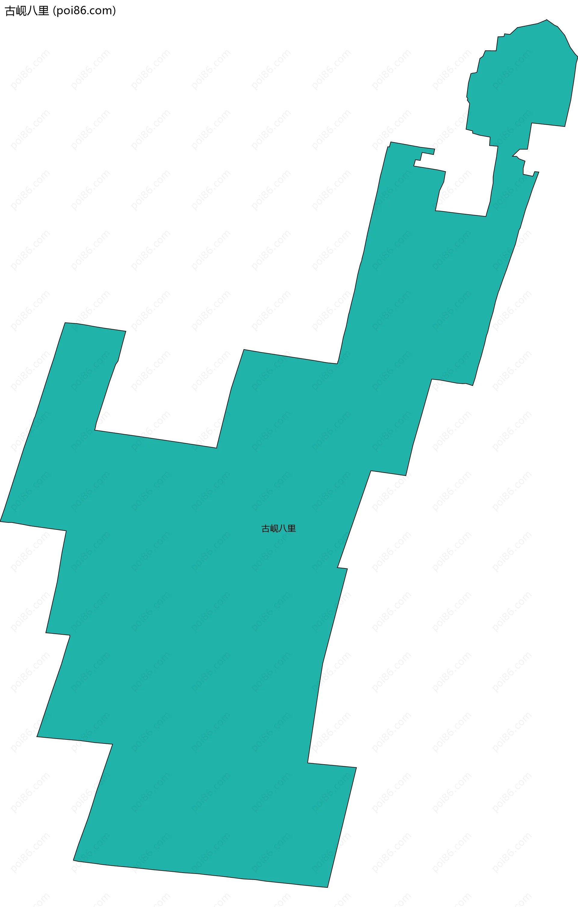 古岘八里边界地图