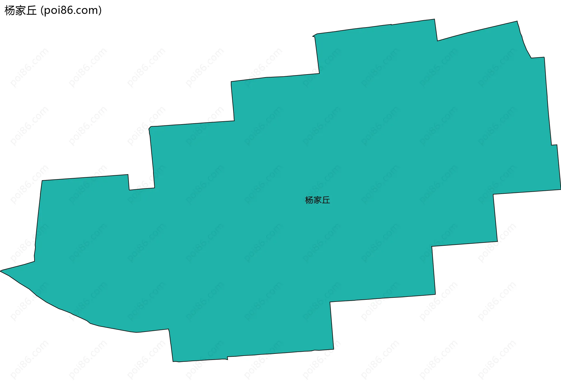 杨家丘边界地图