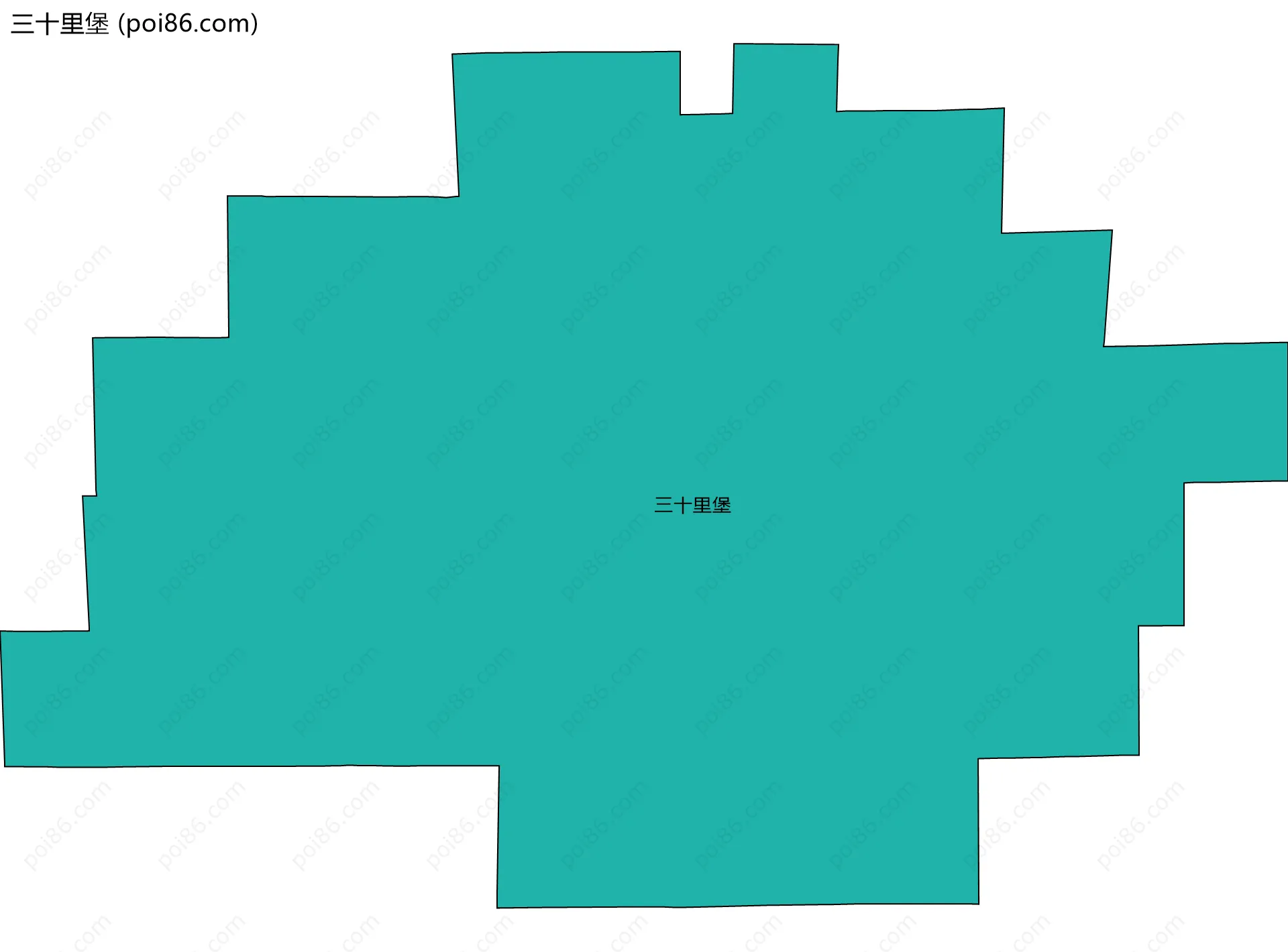 三十里堡边界地图