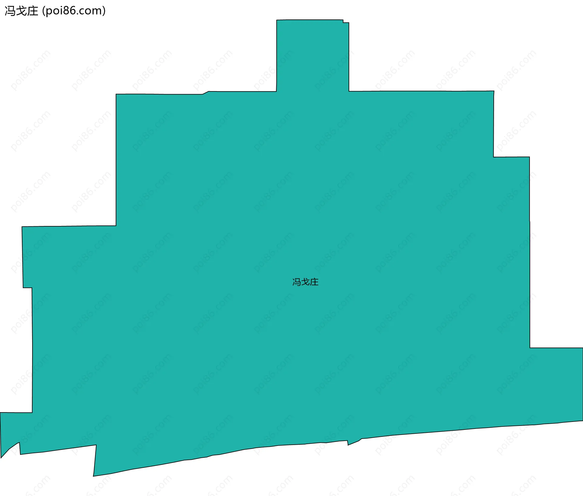 冯戈庄边界地图