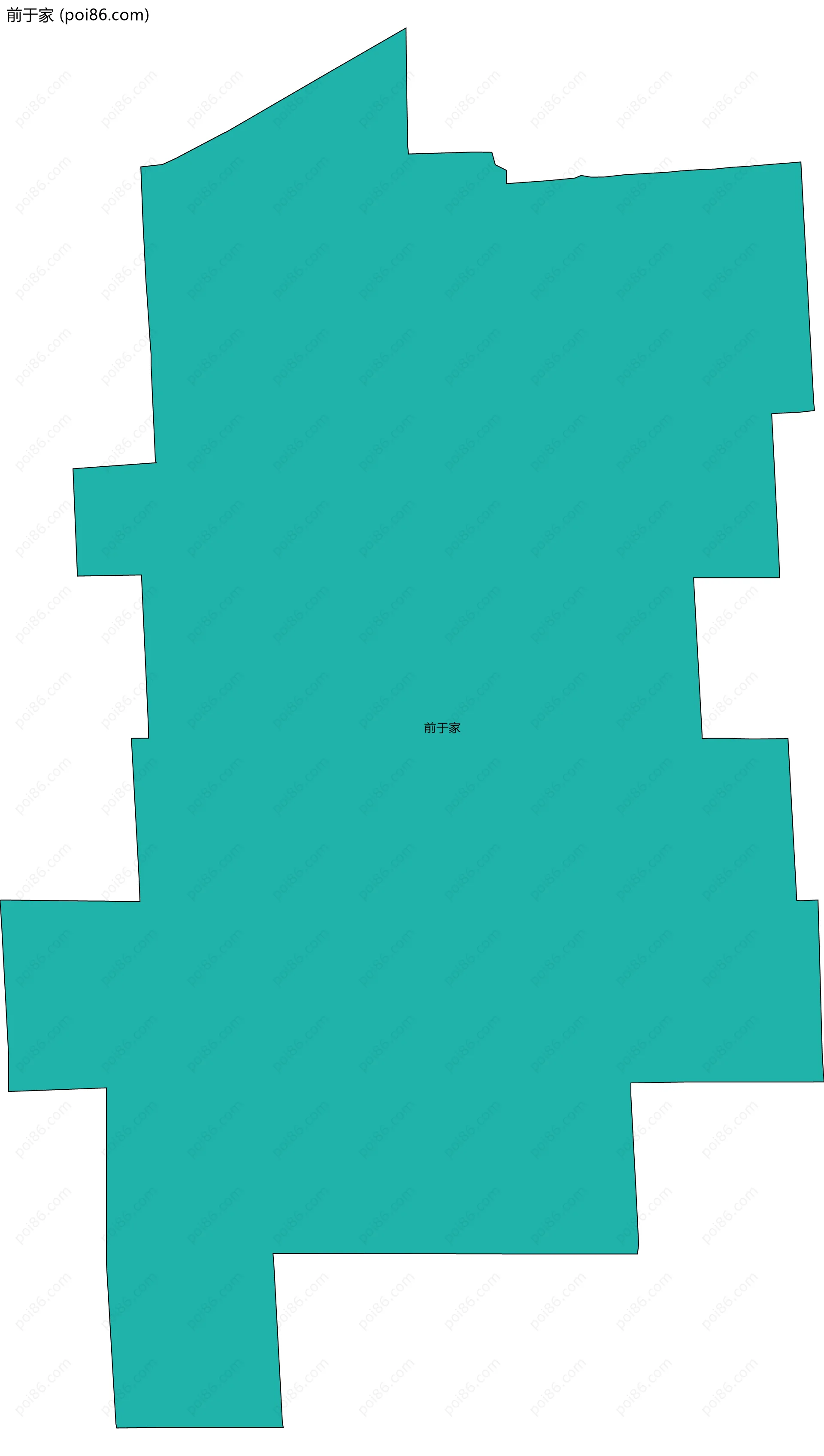 前于家边界地图