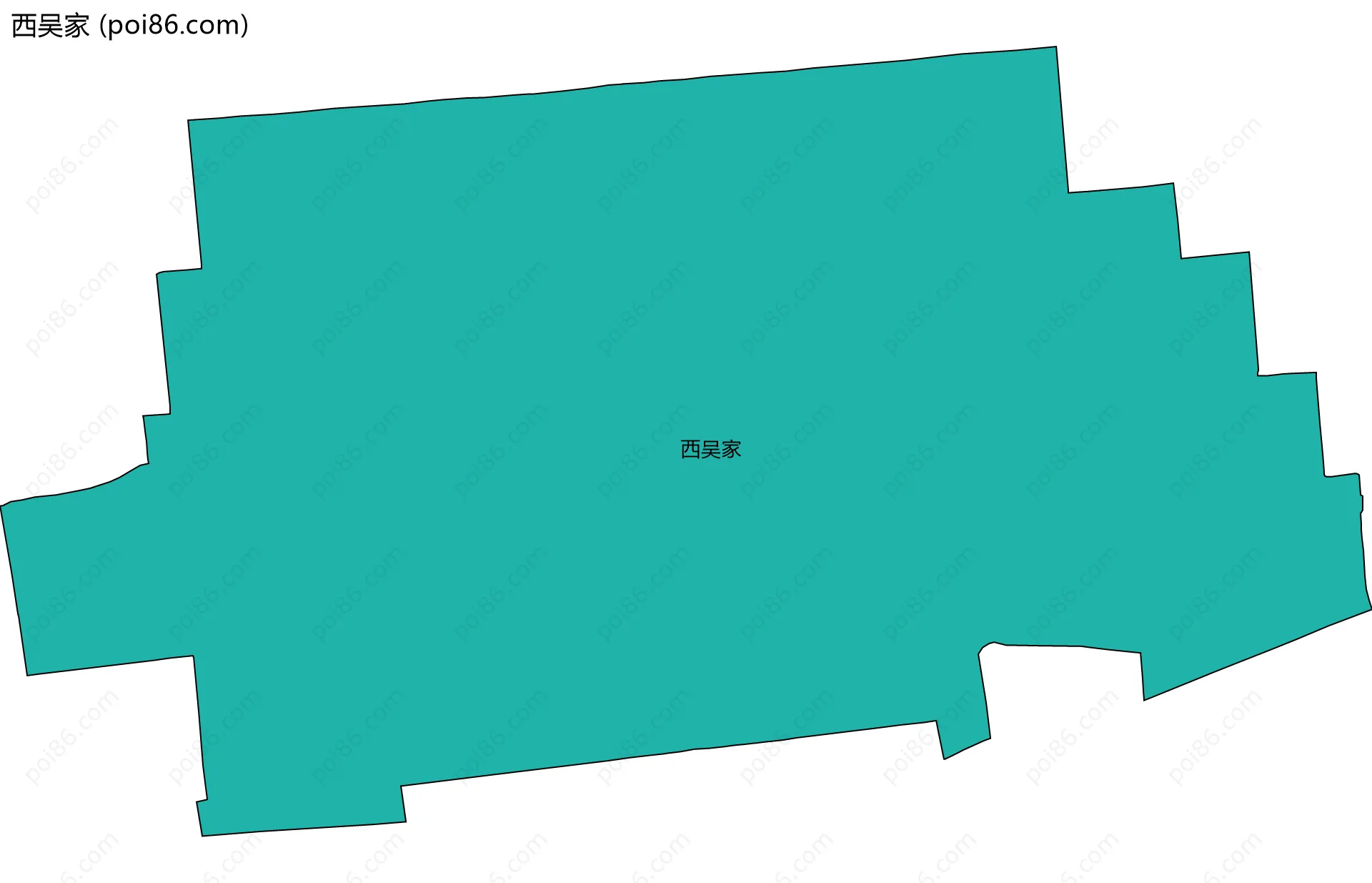 西吴家边界地图