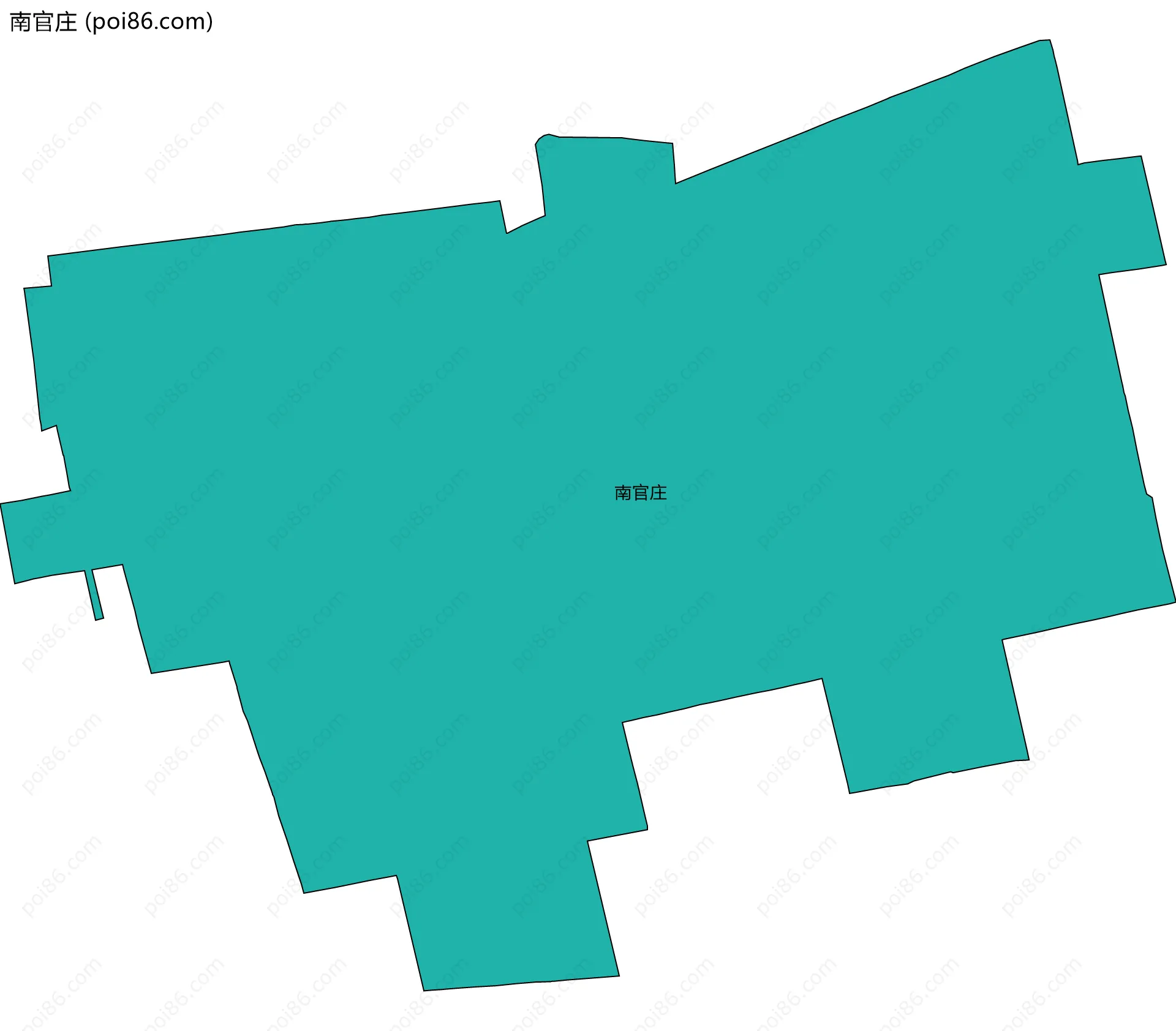南官庄边界地图