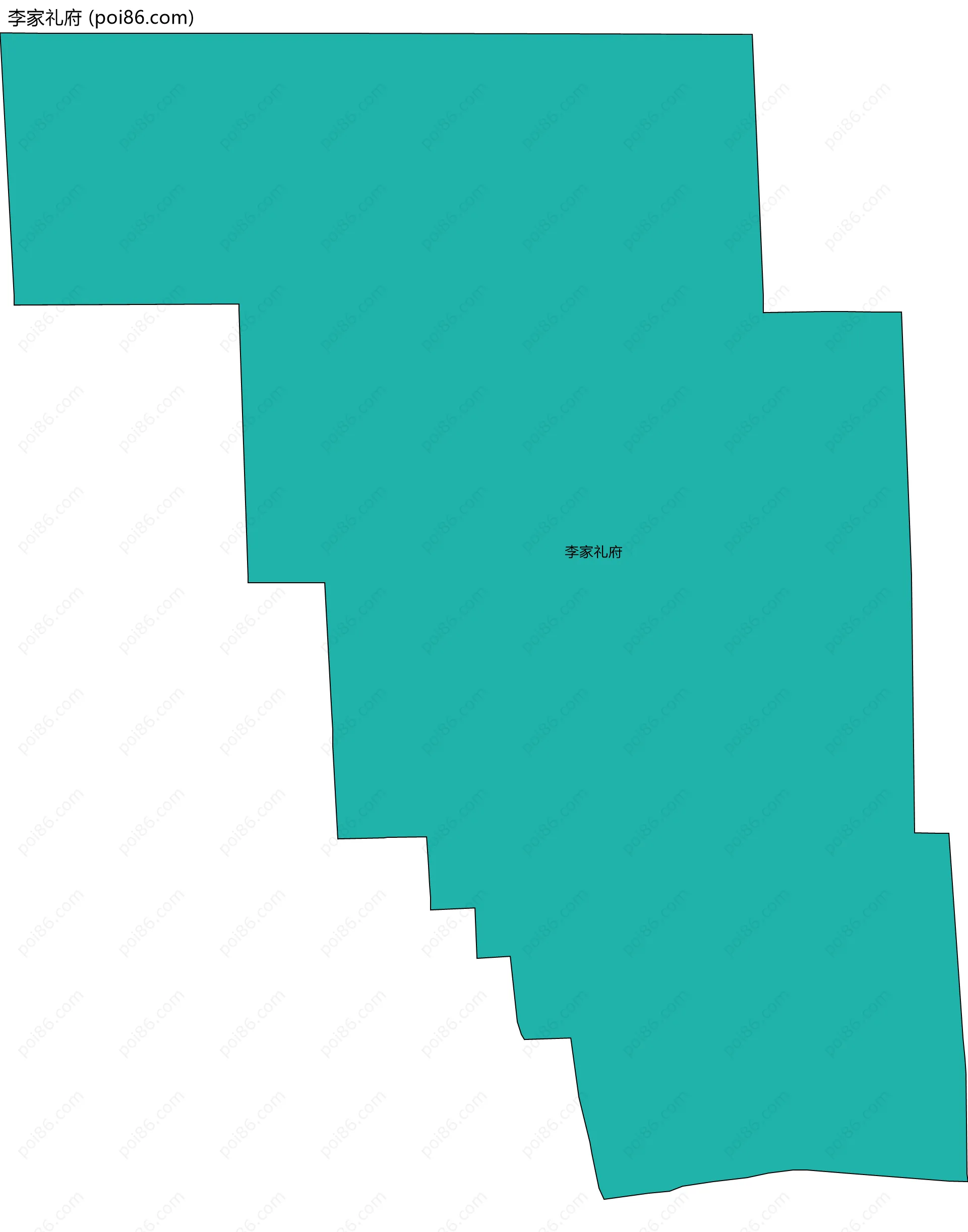李家礼府边界地图