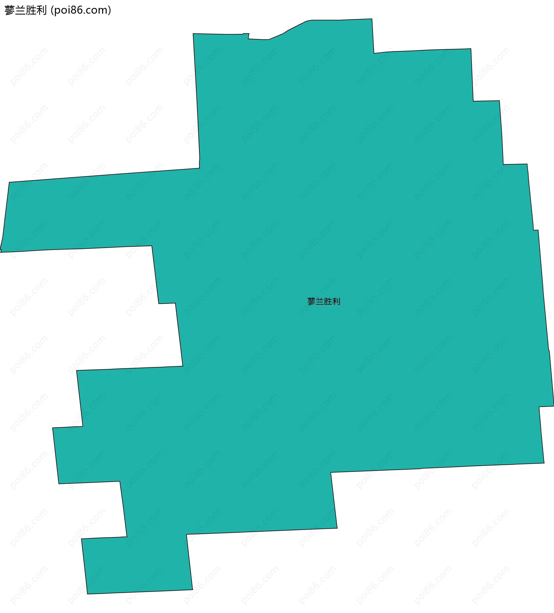 蓼兰胜利边界地图