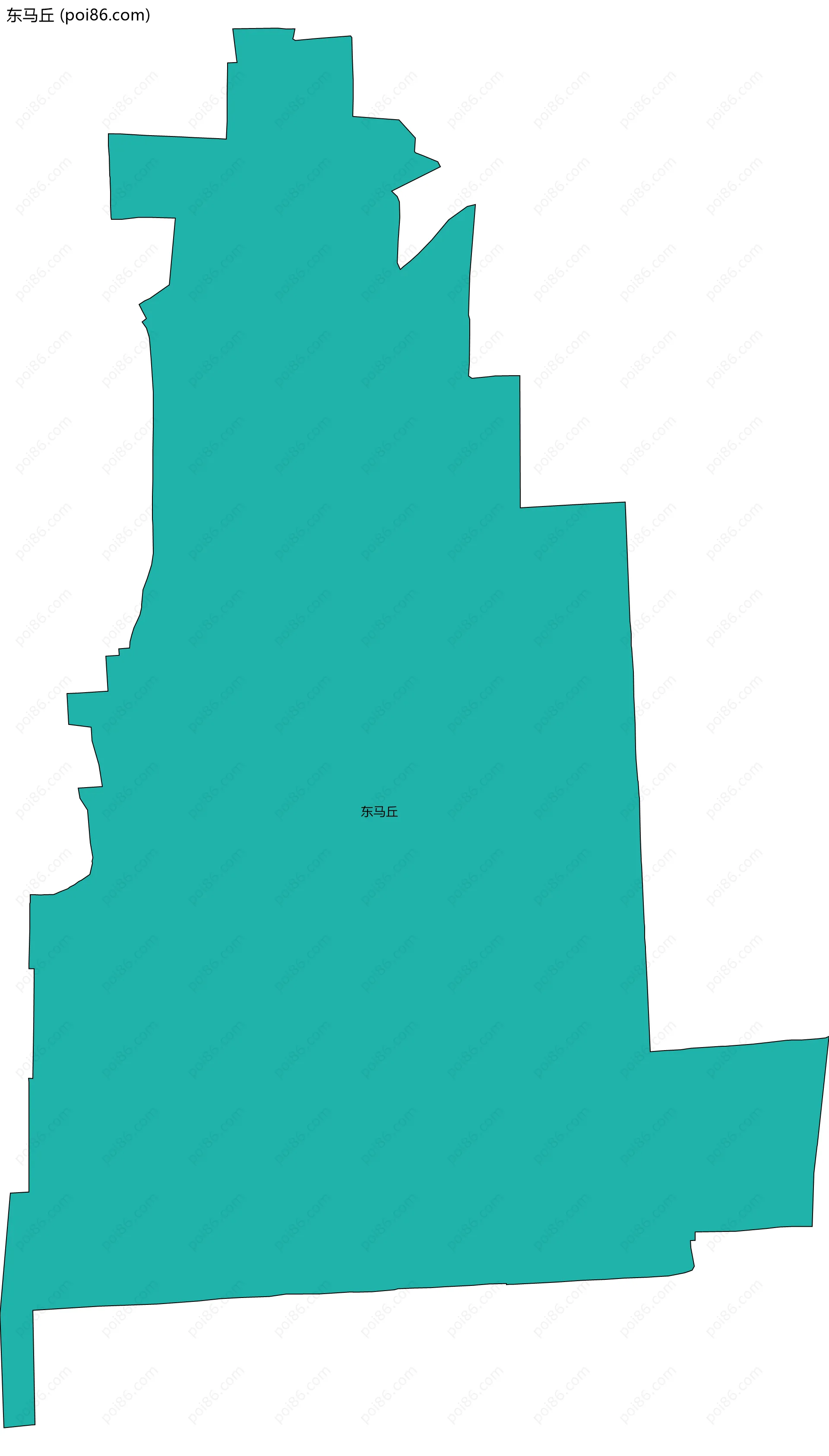 东马丘边界地图