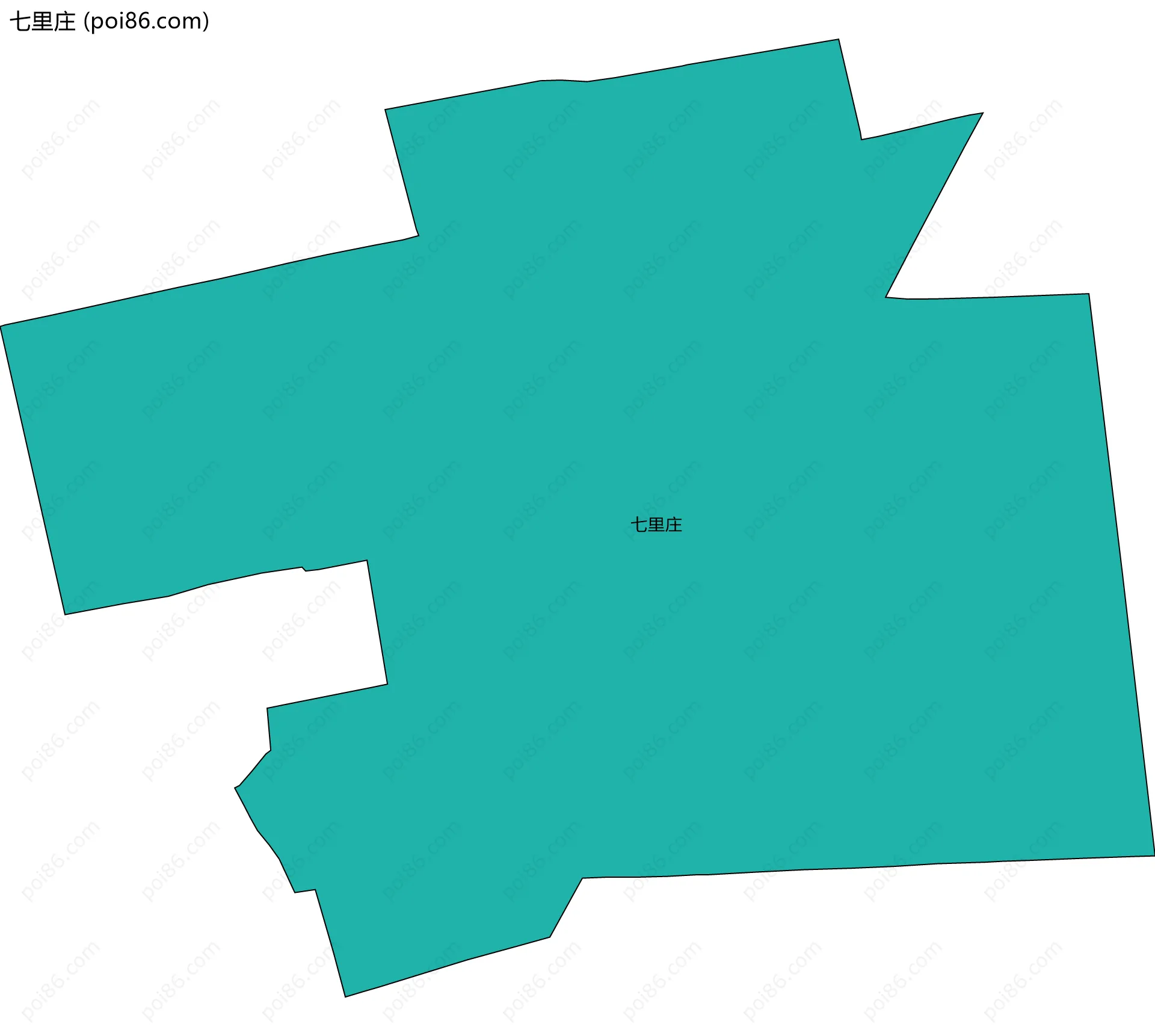 七里庄边界地图