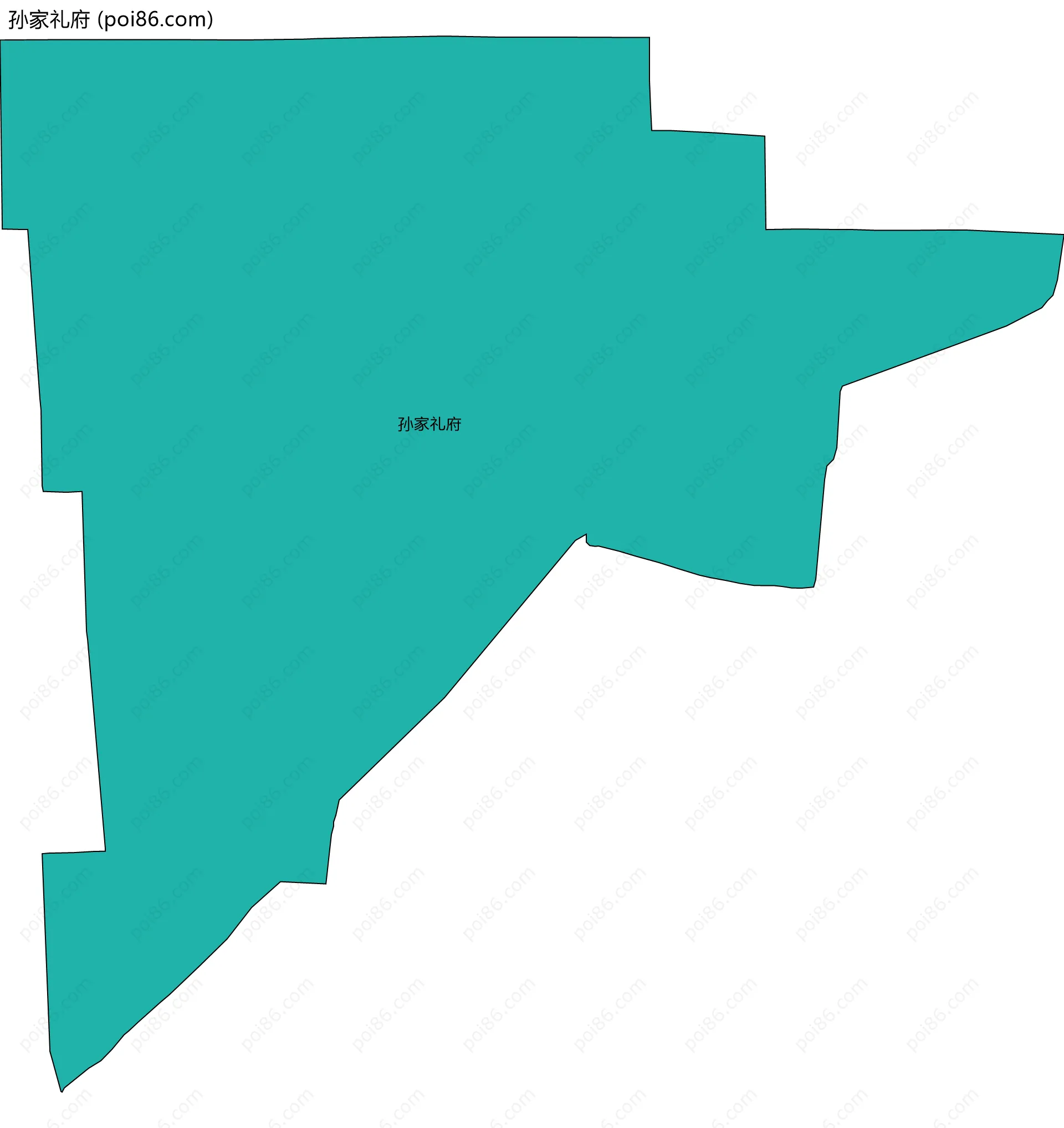 孙家礼府边界地图
