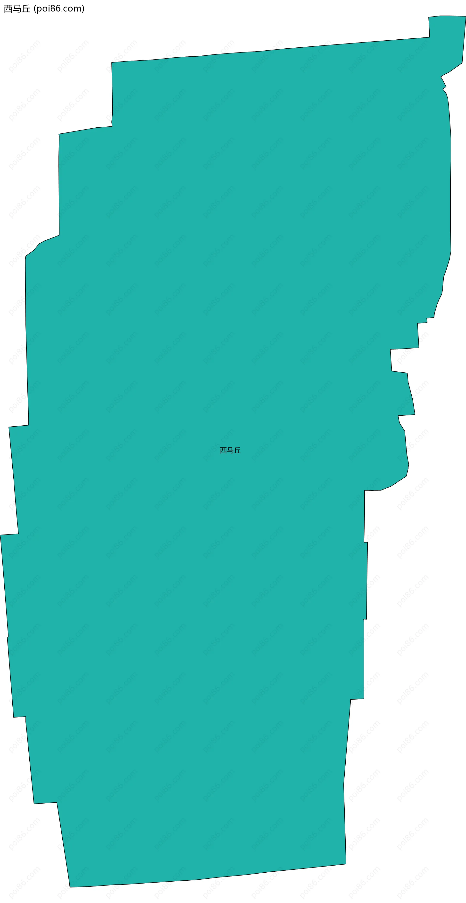 西马丘边界地图