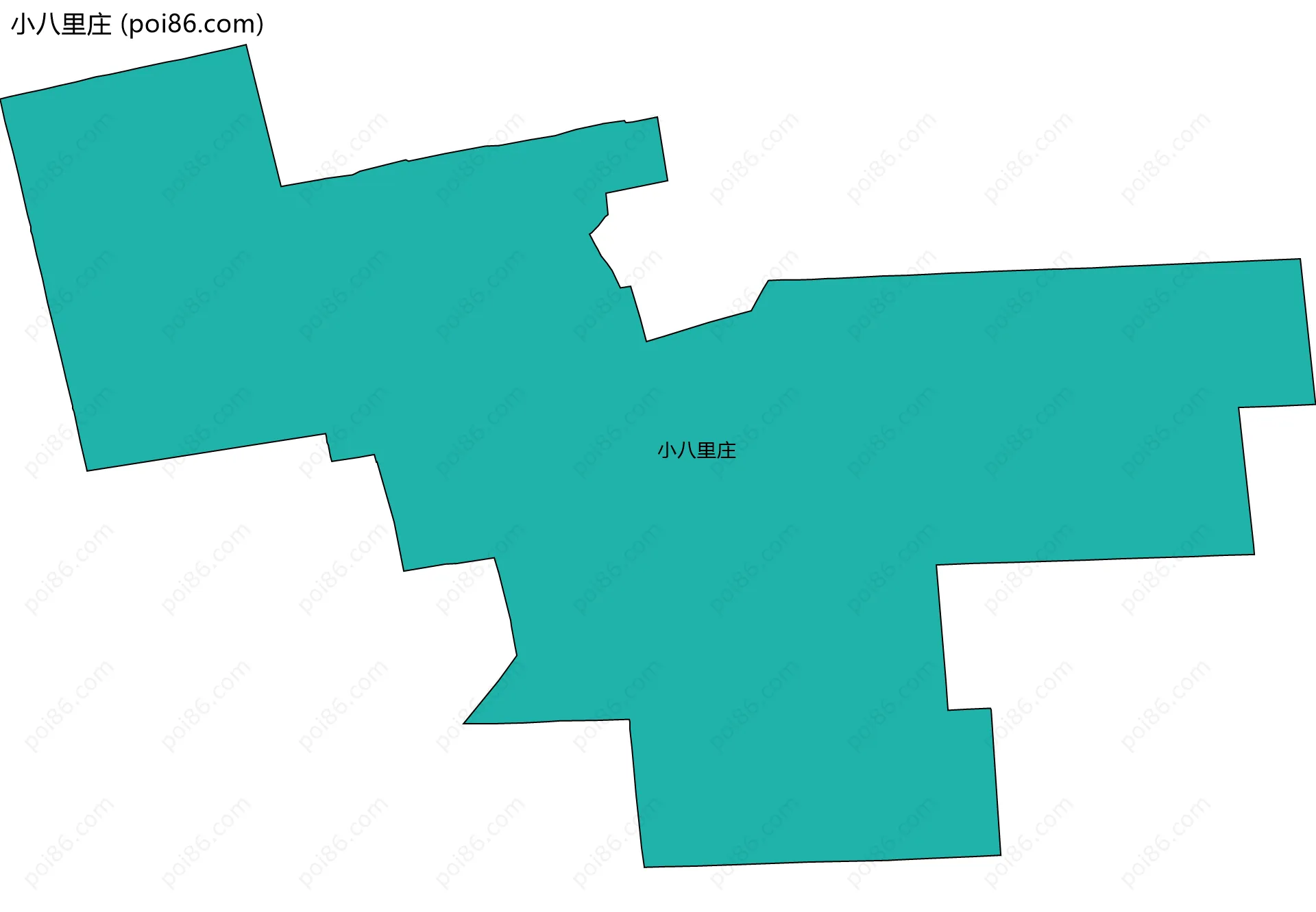 小八里庄边界地图