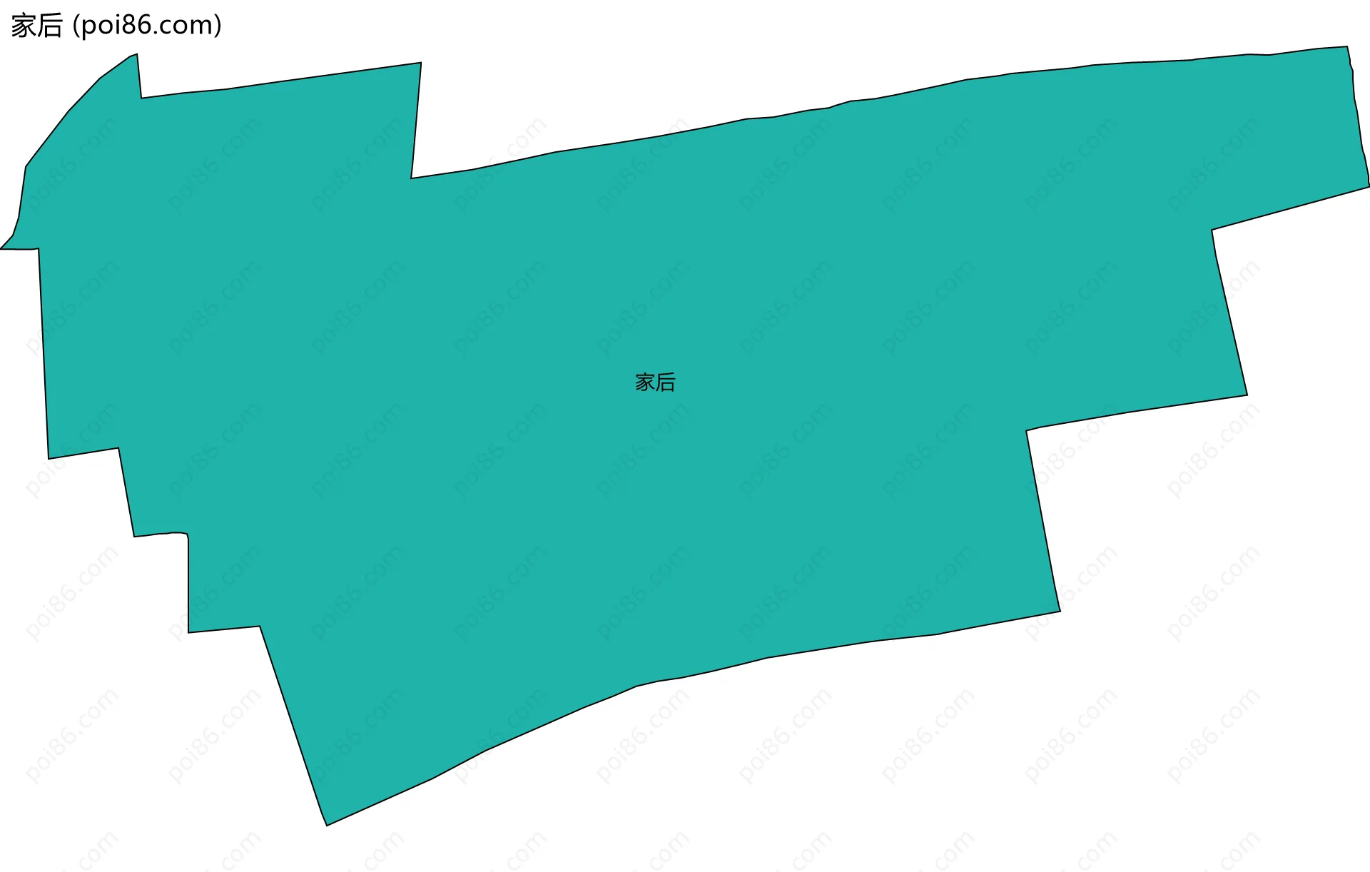 家后边界地图