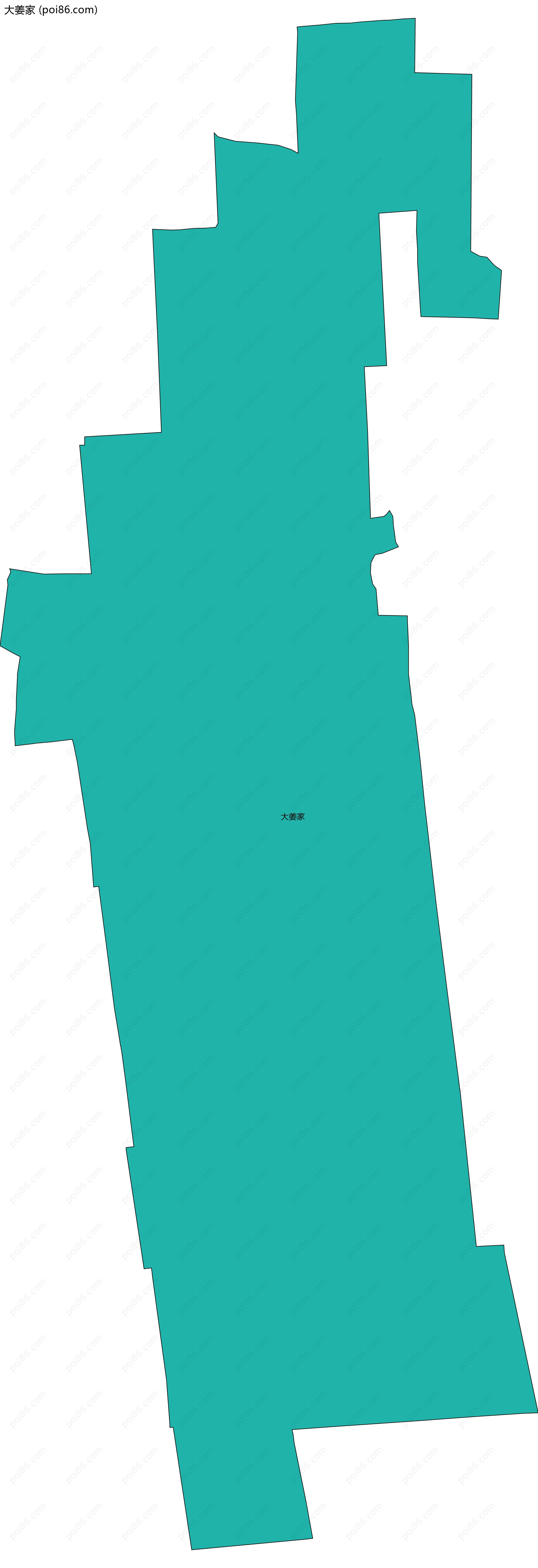 大姜家边界地图