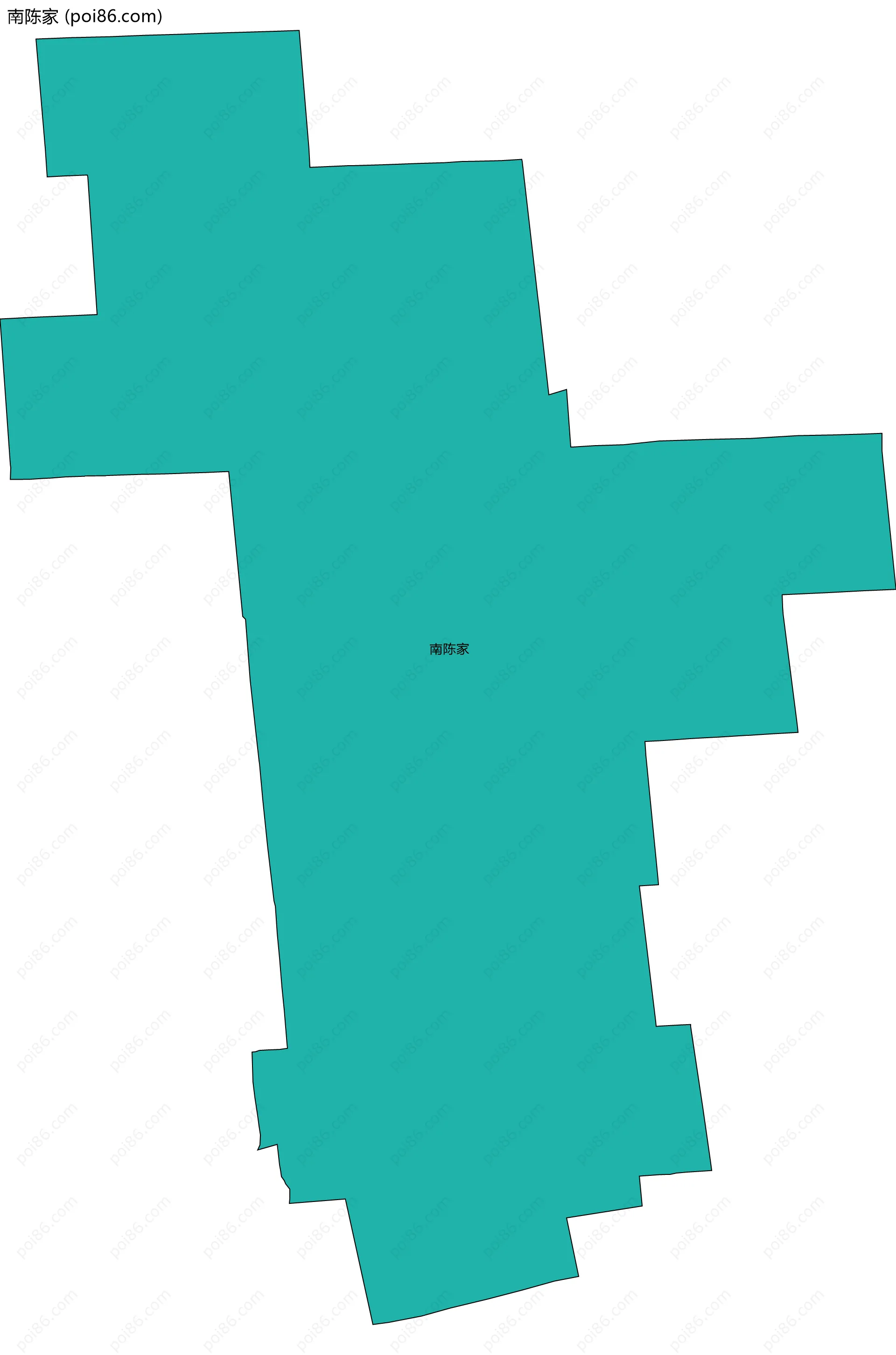 南陈家边界地图