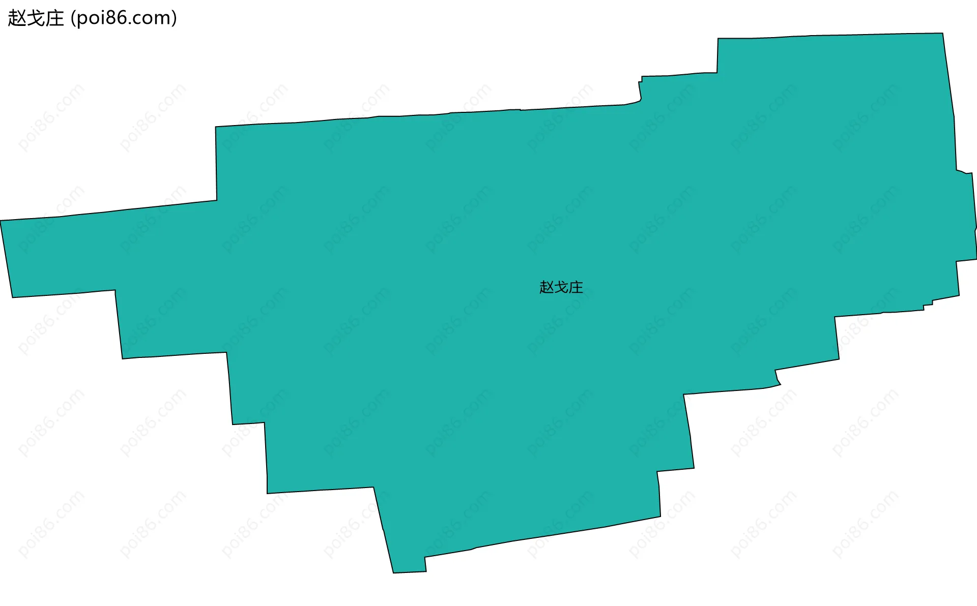 赵戈庄边界地图