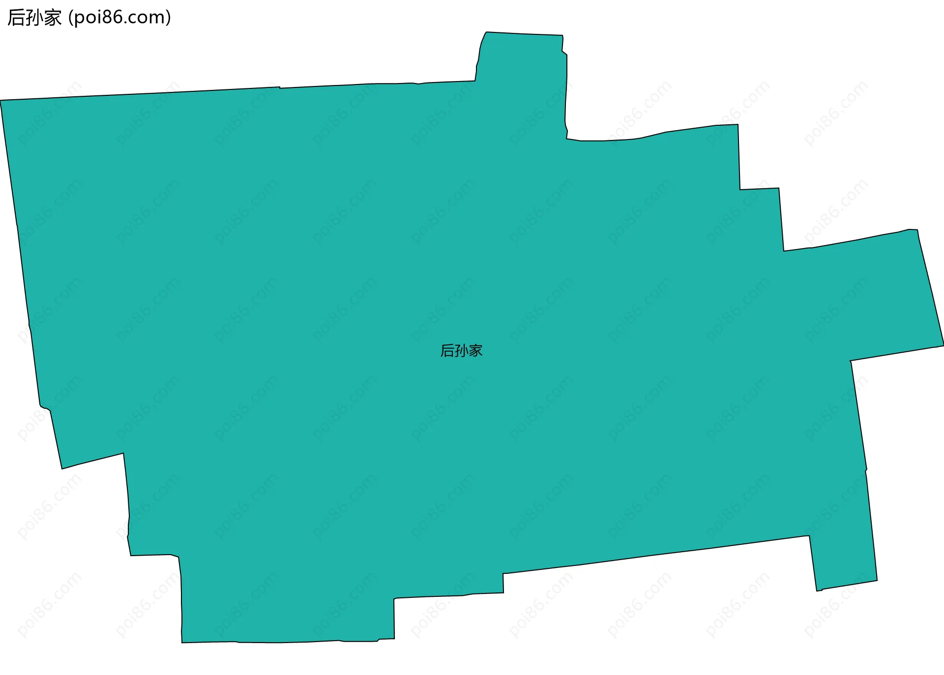 后孙家边界地图