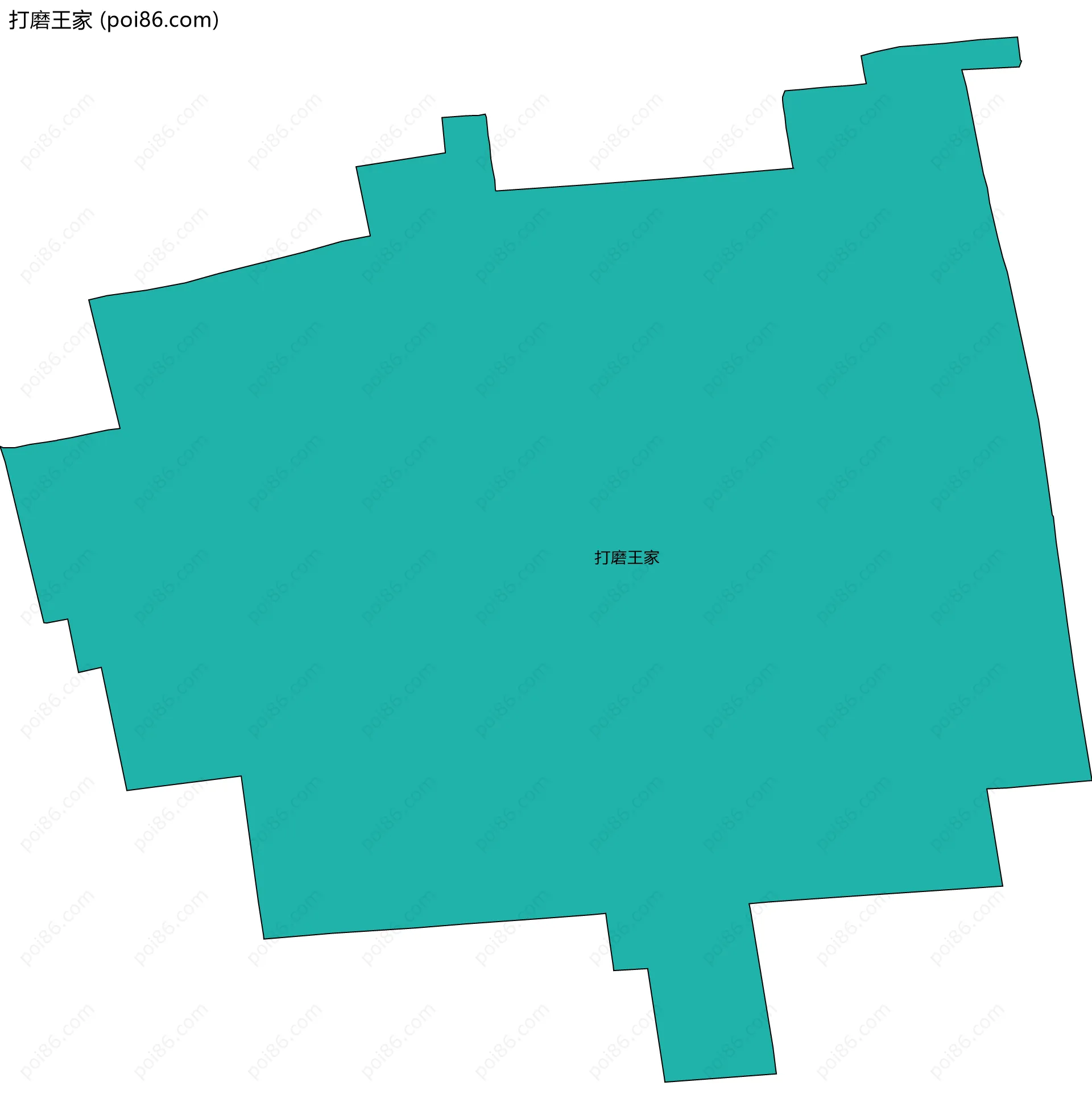 打磨王家边界地图