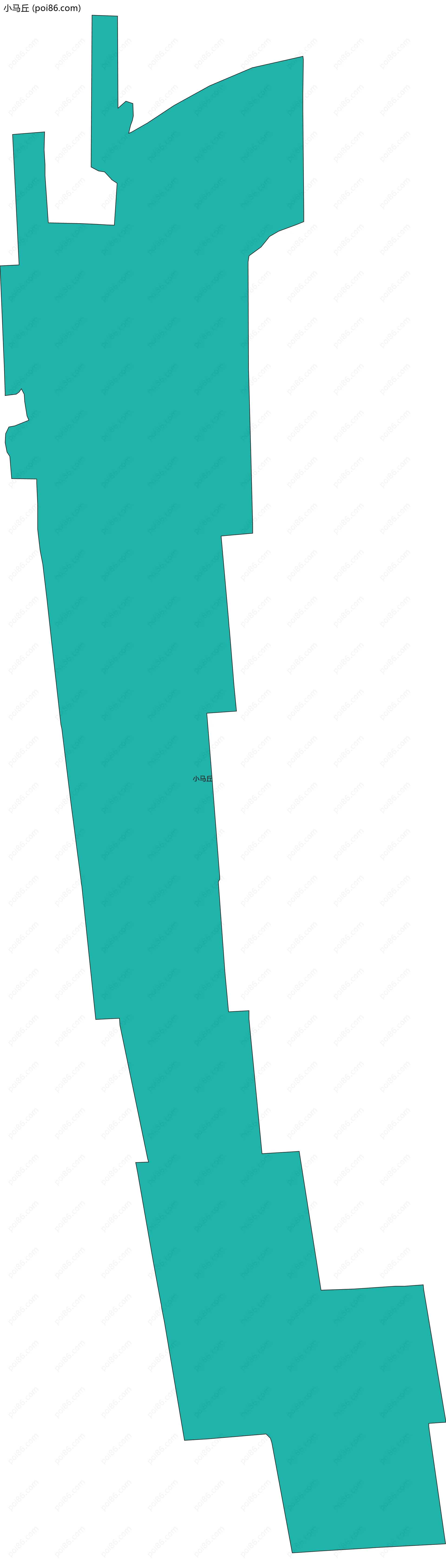 小马丘边界地图